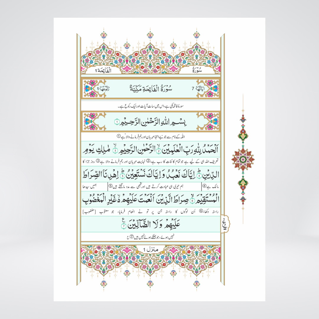 1B Holy Quran | Between-the-Lines Urdu Translation