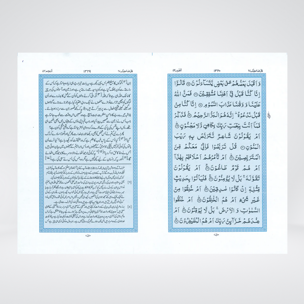 2B Quran Majeed | Dual Color Urdu Translation & Short Tafseer | Maulana Maududi
