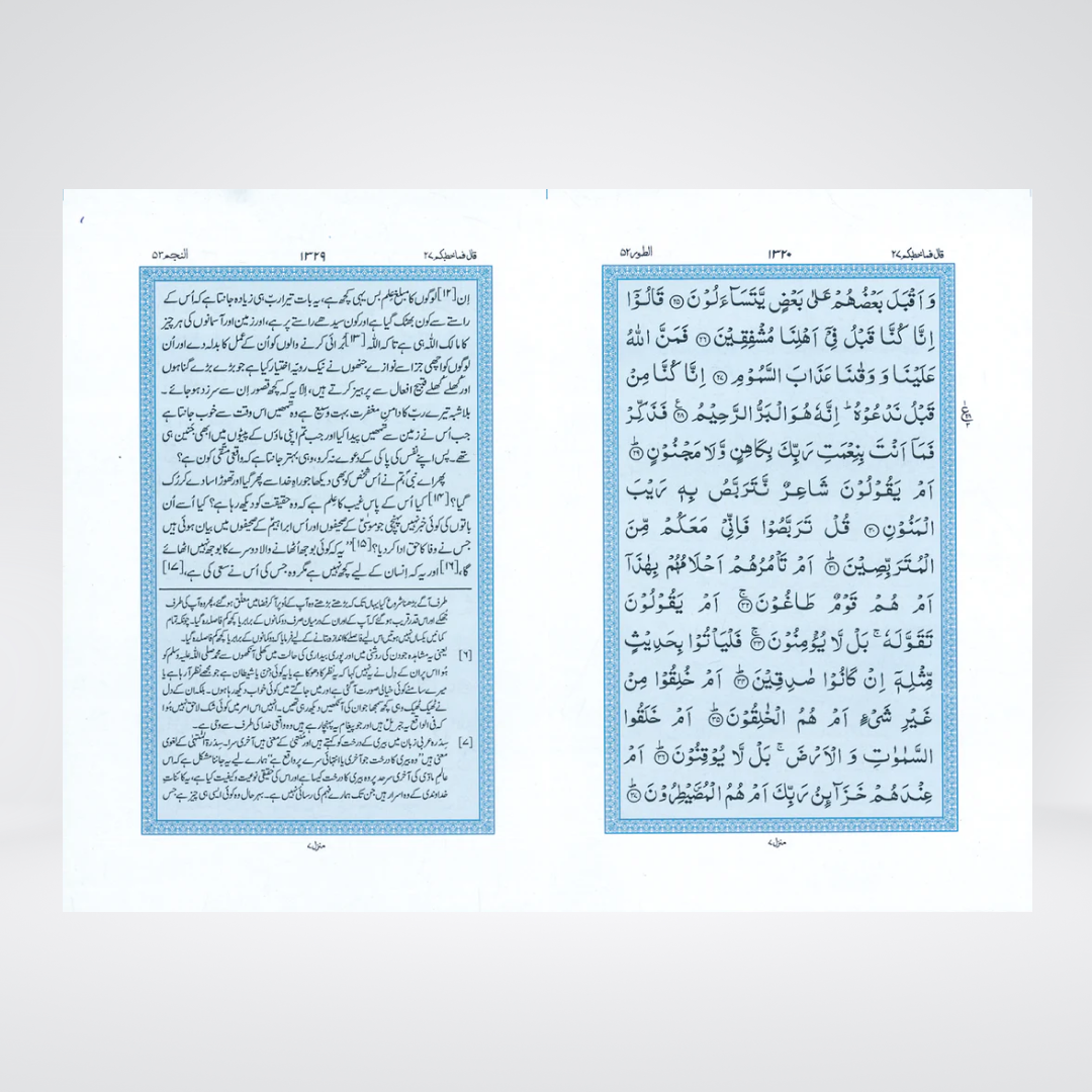 2B Quran Majeed | Dual Color Urdu Translation & Short Tafseer | Maulana Maududi