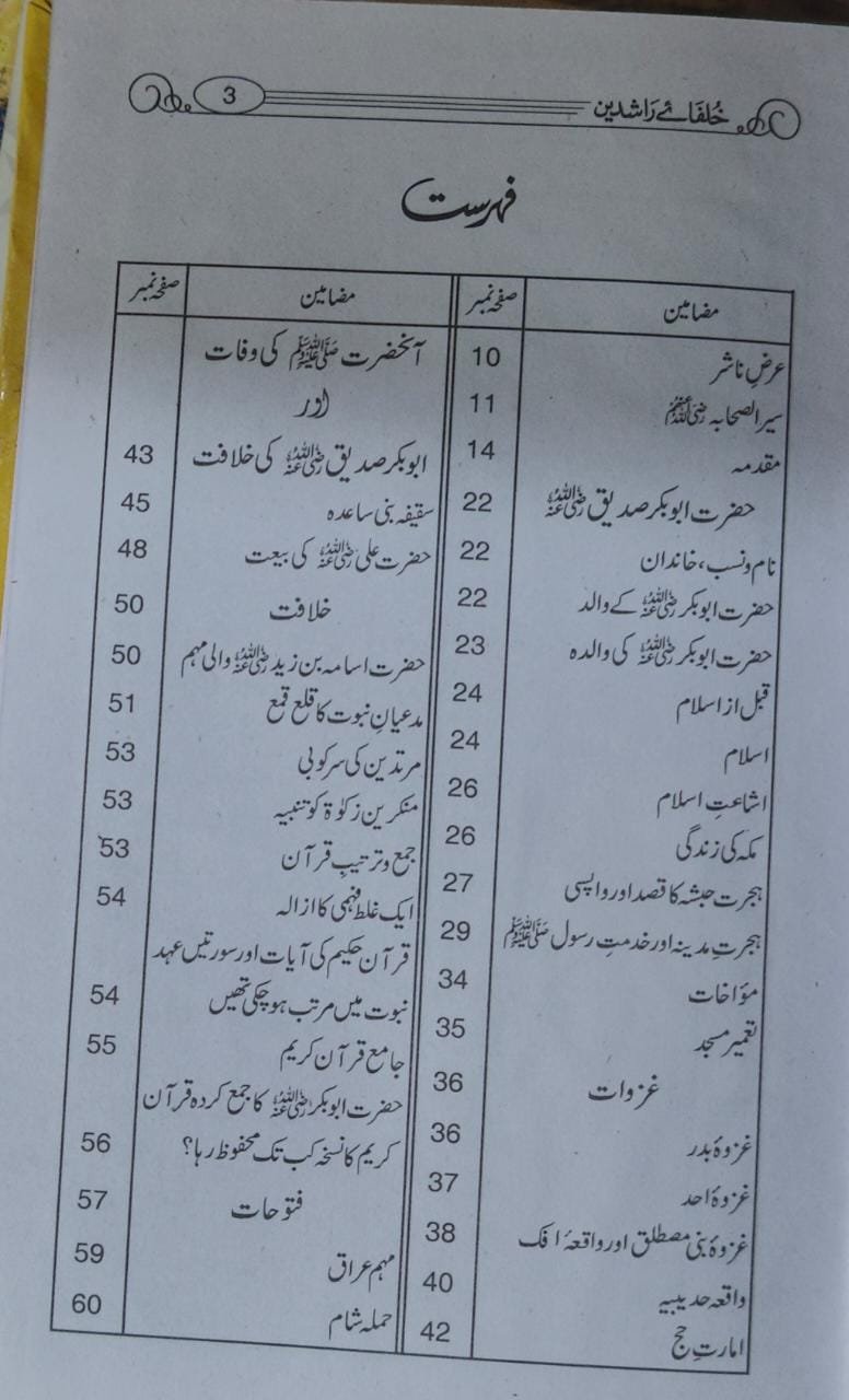 Khulafa e Rashideen  <br> خلفائے راشدیں