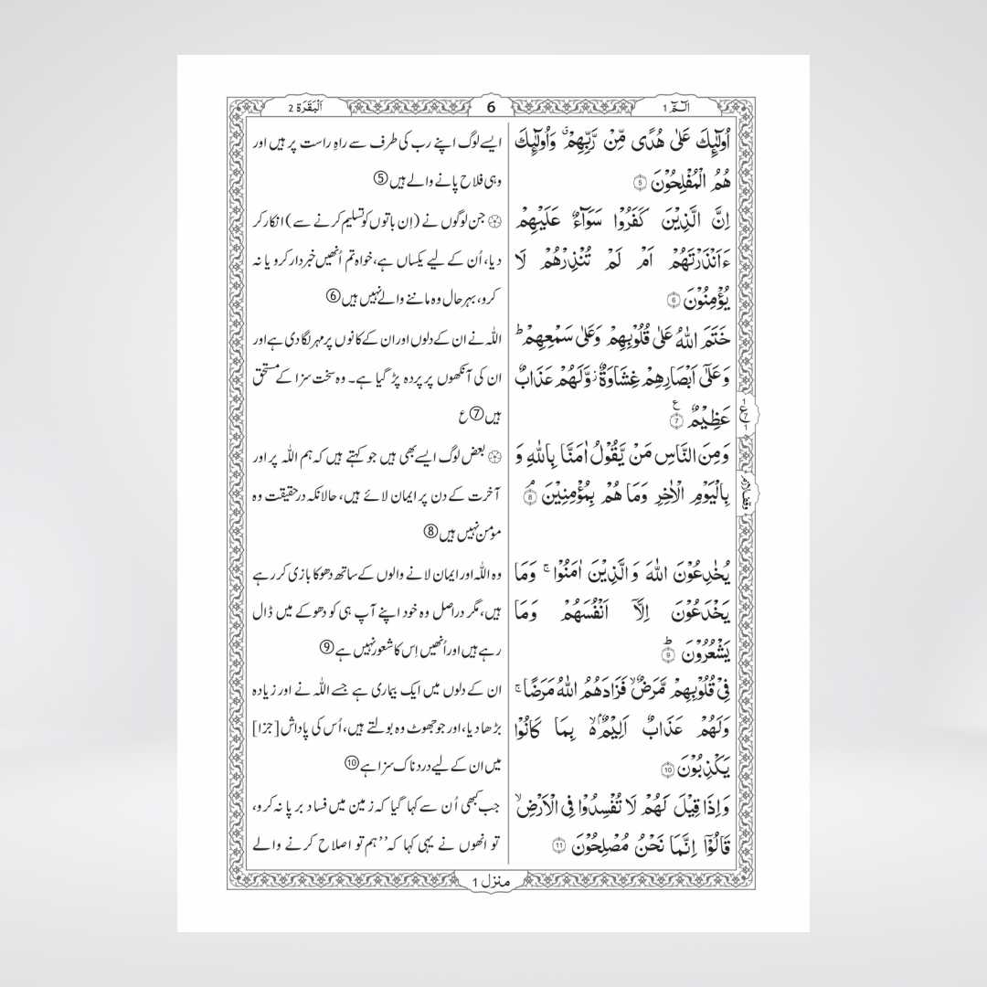 8S Holy Quran | Urdu Translation Column Format