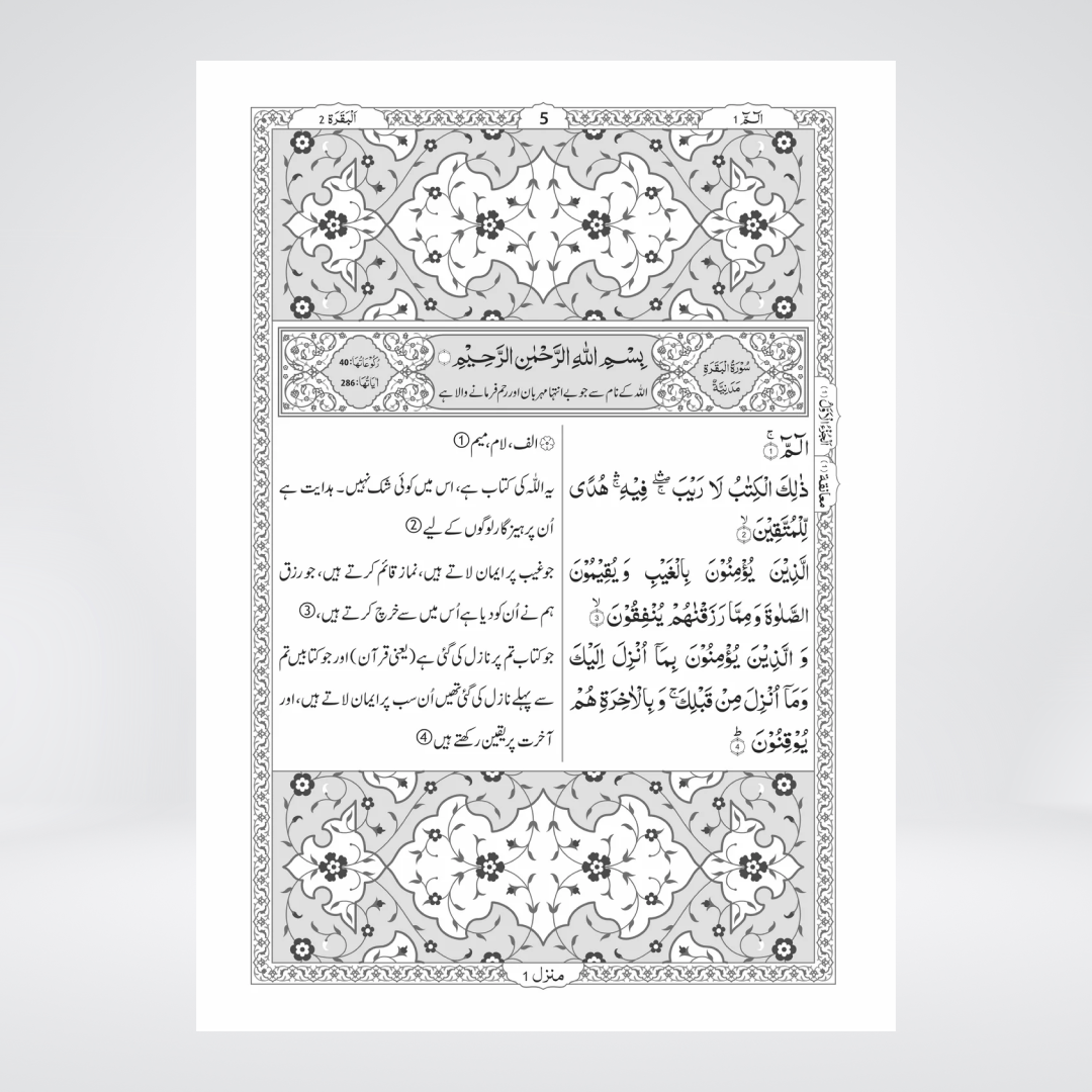 8S Holy Quran | Urdu Translation Column Format