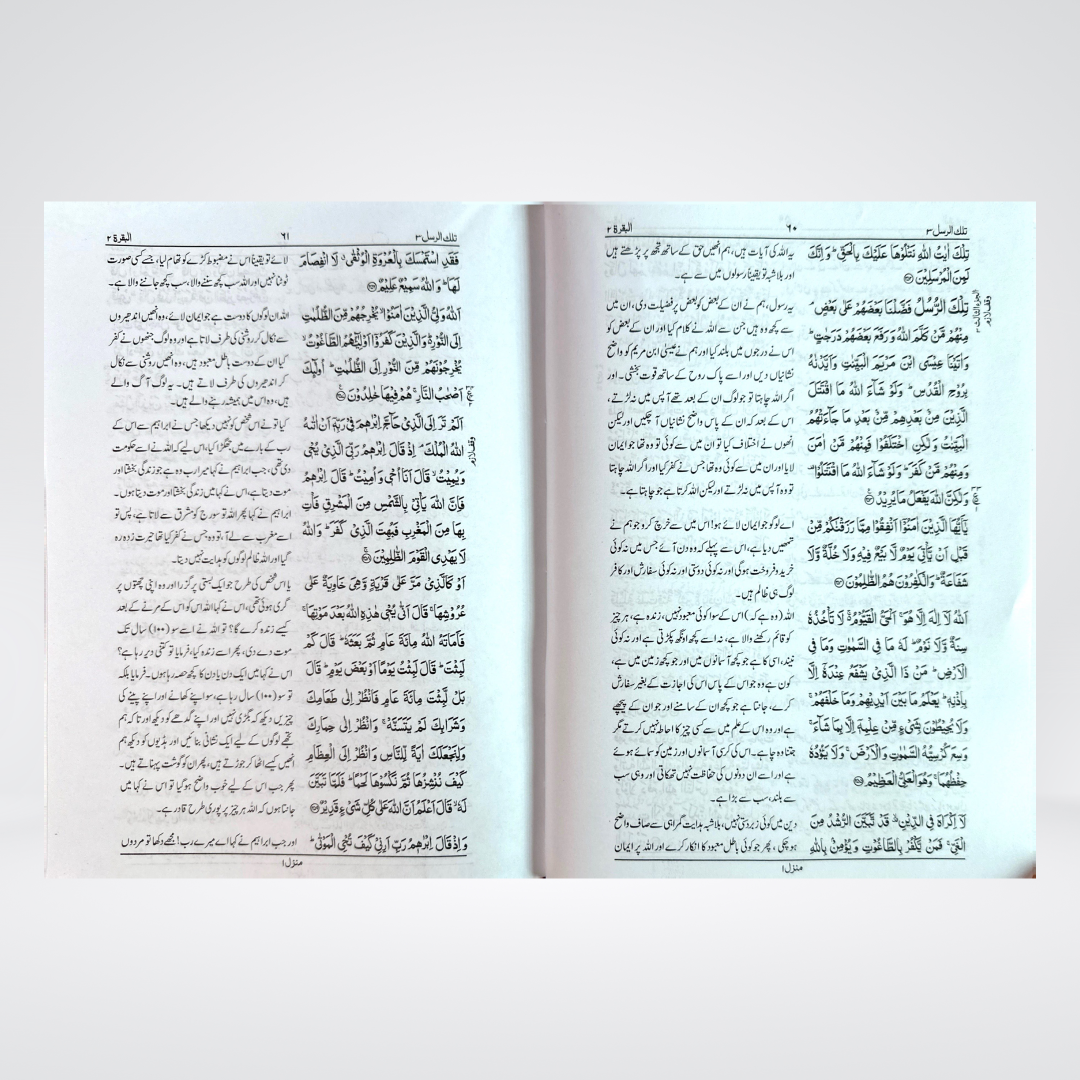 Quran Al Kareem Urdu Translation | Imported Column Format