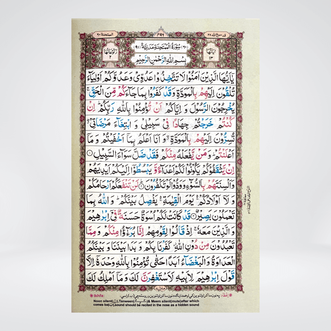 Color Coded 16 Lines Tajveedi Quran | Offset Paper