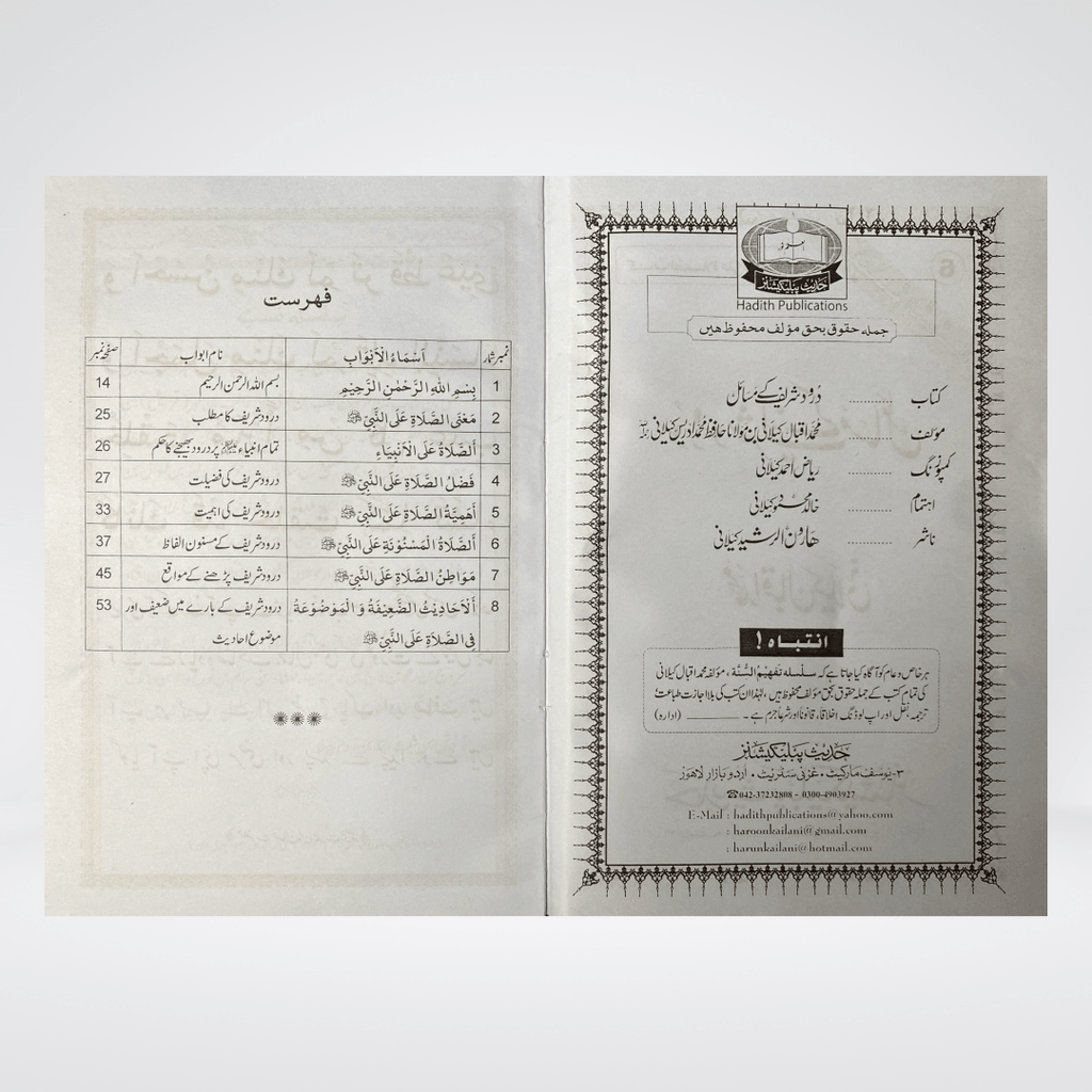 Darood Sharif Kay Masail | Urdu Guide | Muhammad Iqbal Kelani