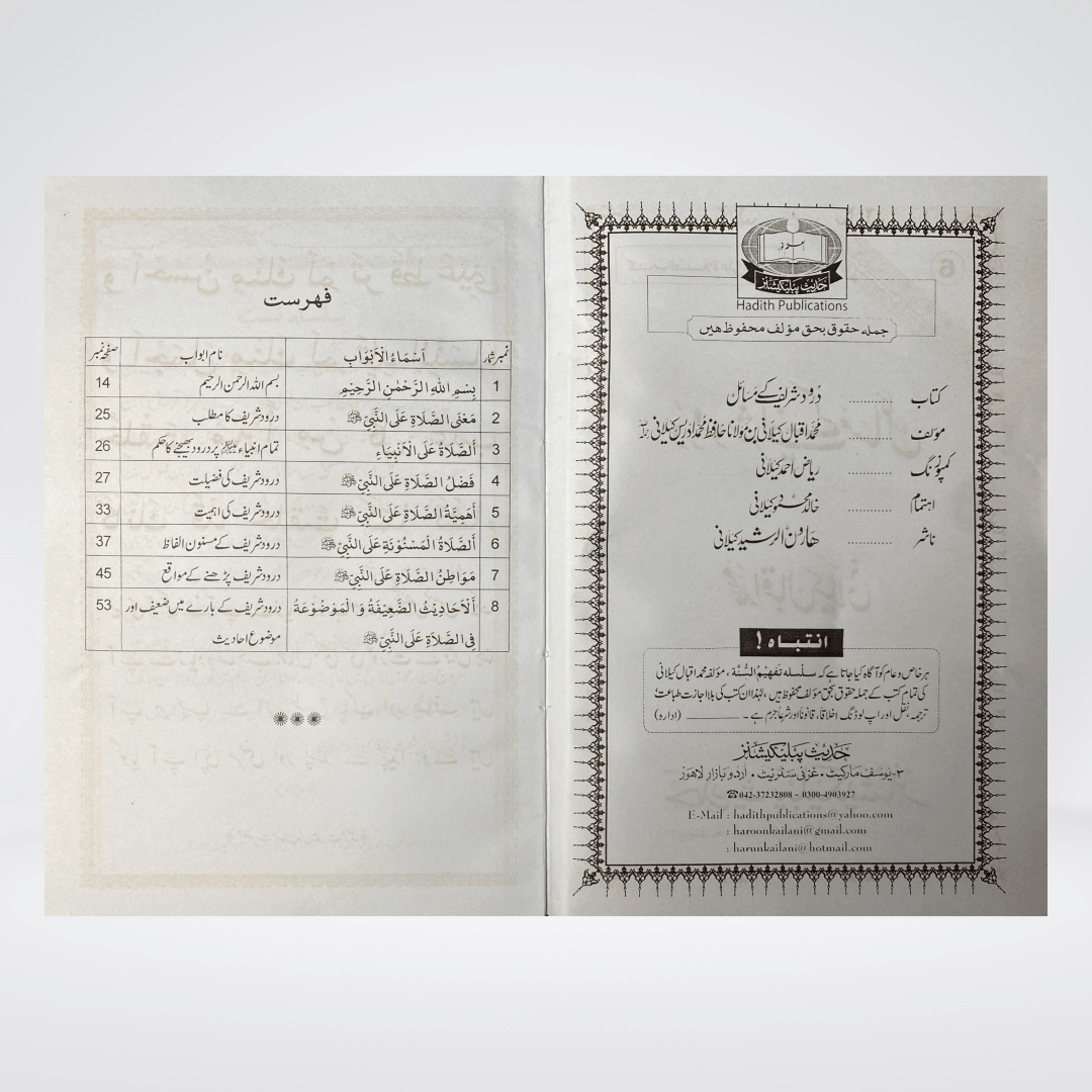 Darood Sharif Kay Masail | Urdu Guide | Muhammad Iqbal Kelani