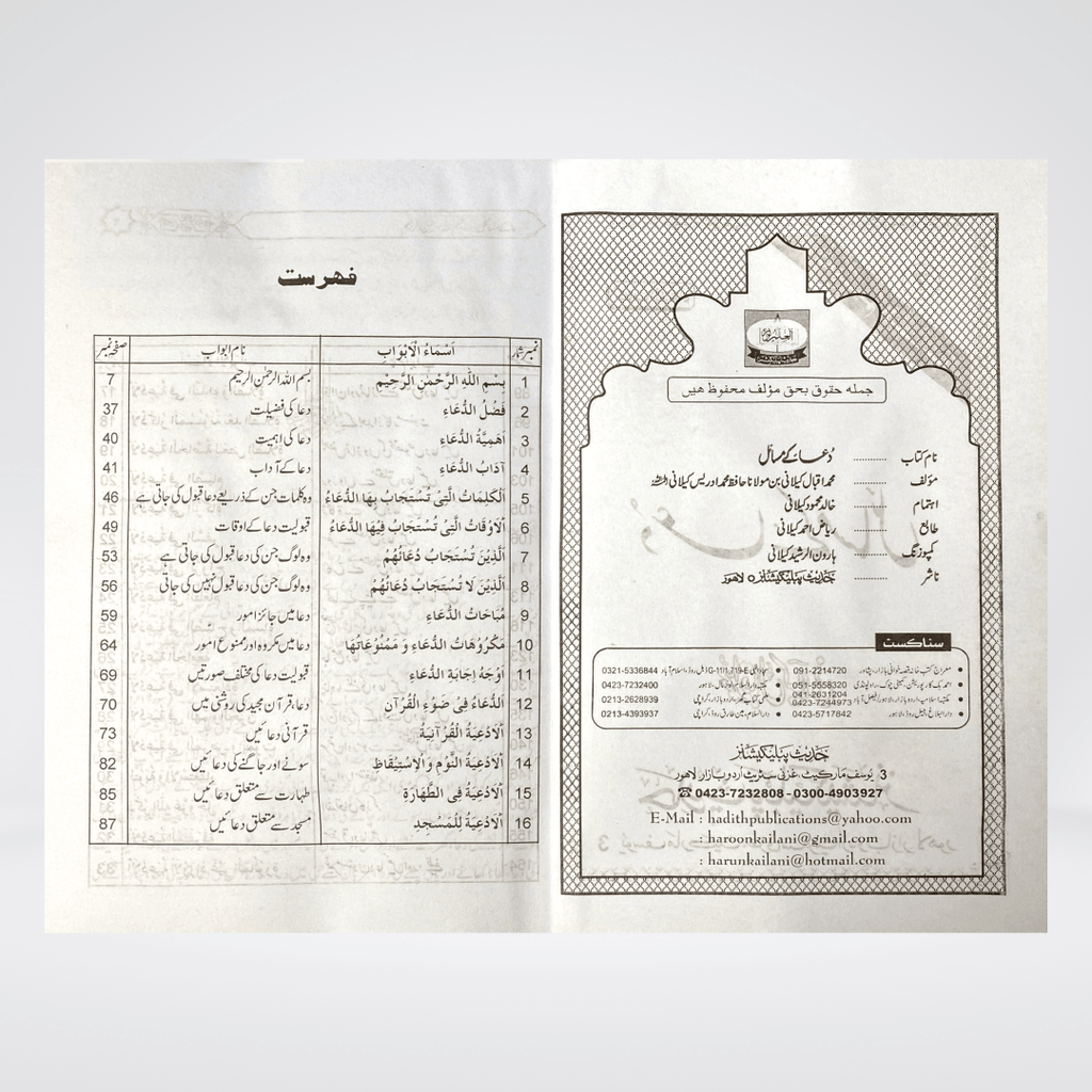 Dua Kay Masail | Urdu Guide | Muhammad Iqbal Kelani