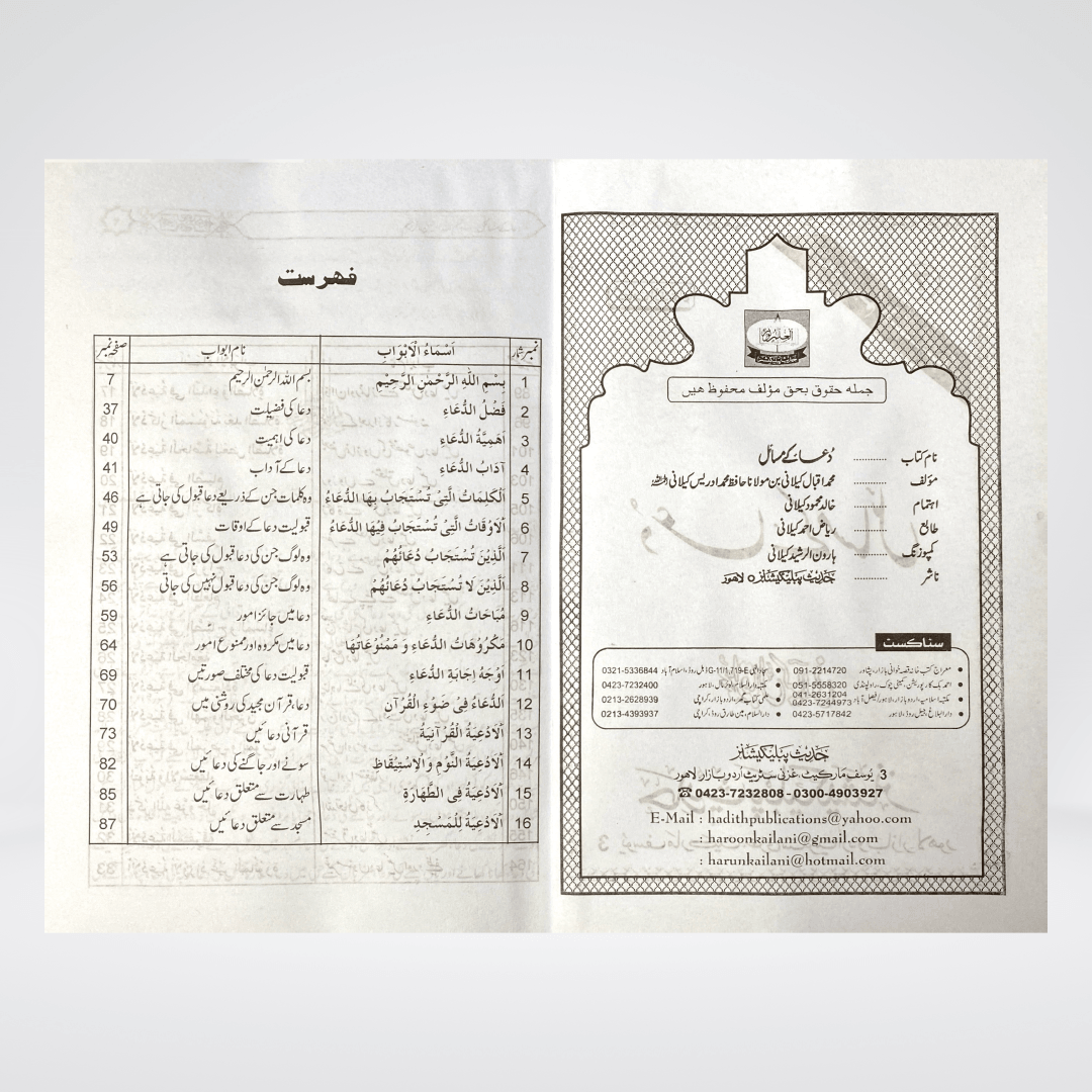 Dua Kay Masail | Urdu Guide | Muhammad Iqbal Kelani