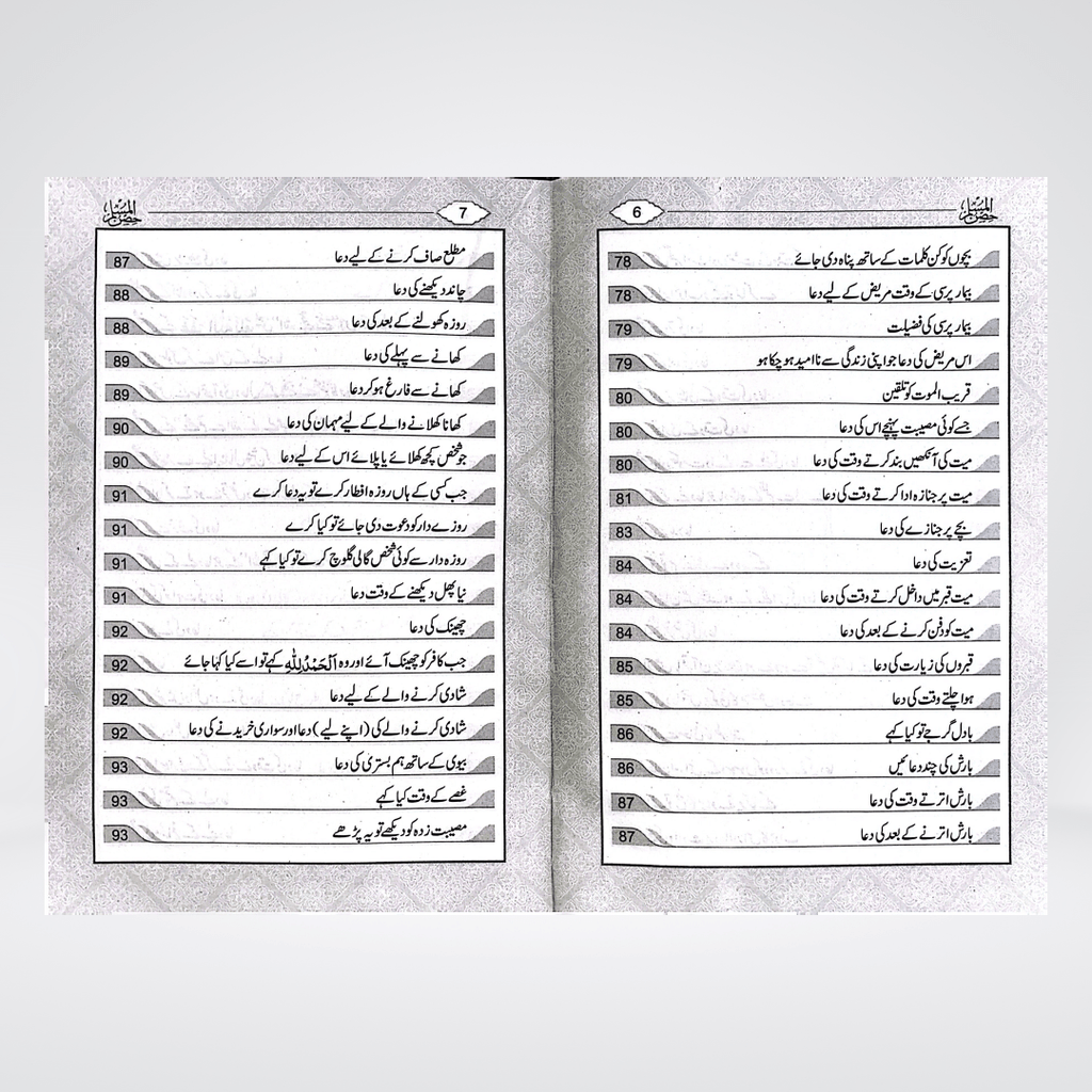 Hisnul Muslim Arabic & Urdu | Fortress Dua Book
