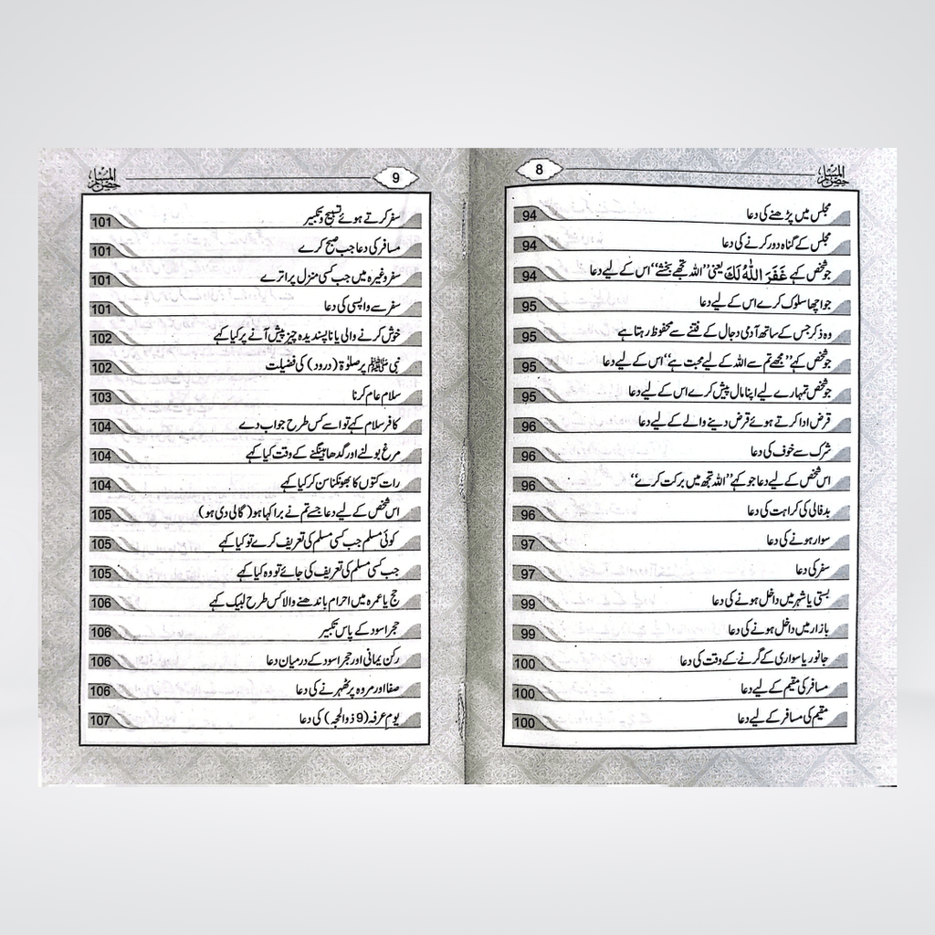 Hisnul Muslim Arabic & Urdu | Fortress Dua Book