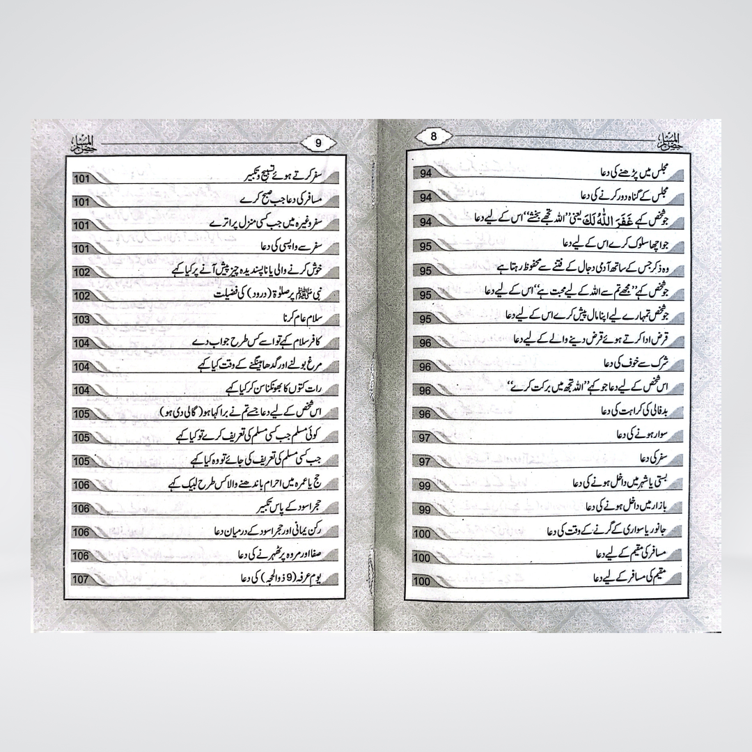 Hisnul Muslim Arabic & Urdu | Fortress Dua Book