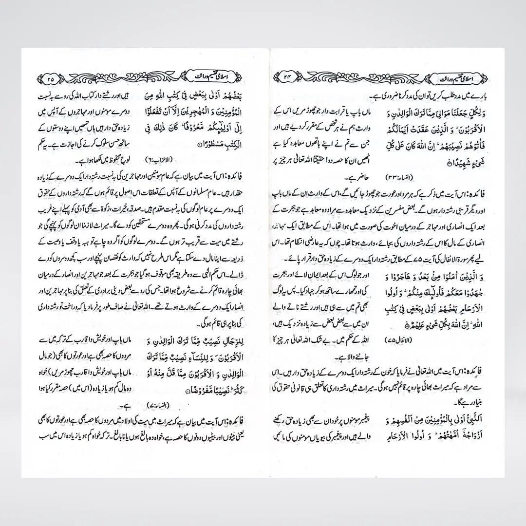 Islami Taqseem-e-Wirasat | Urdu Inheritance Law