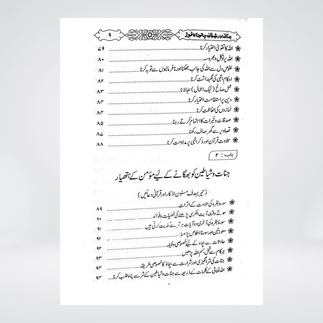 Jinnati Aur Shaitani Chalon Ka Tor