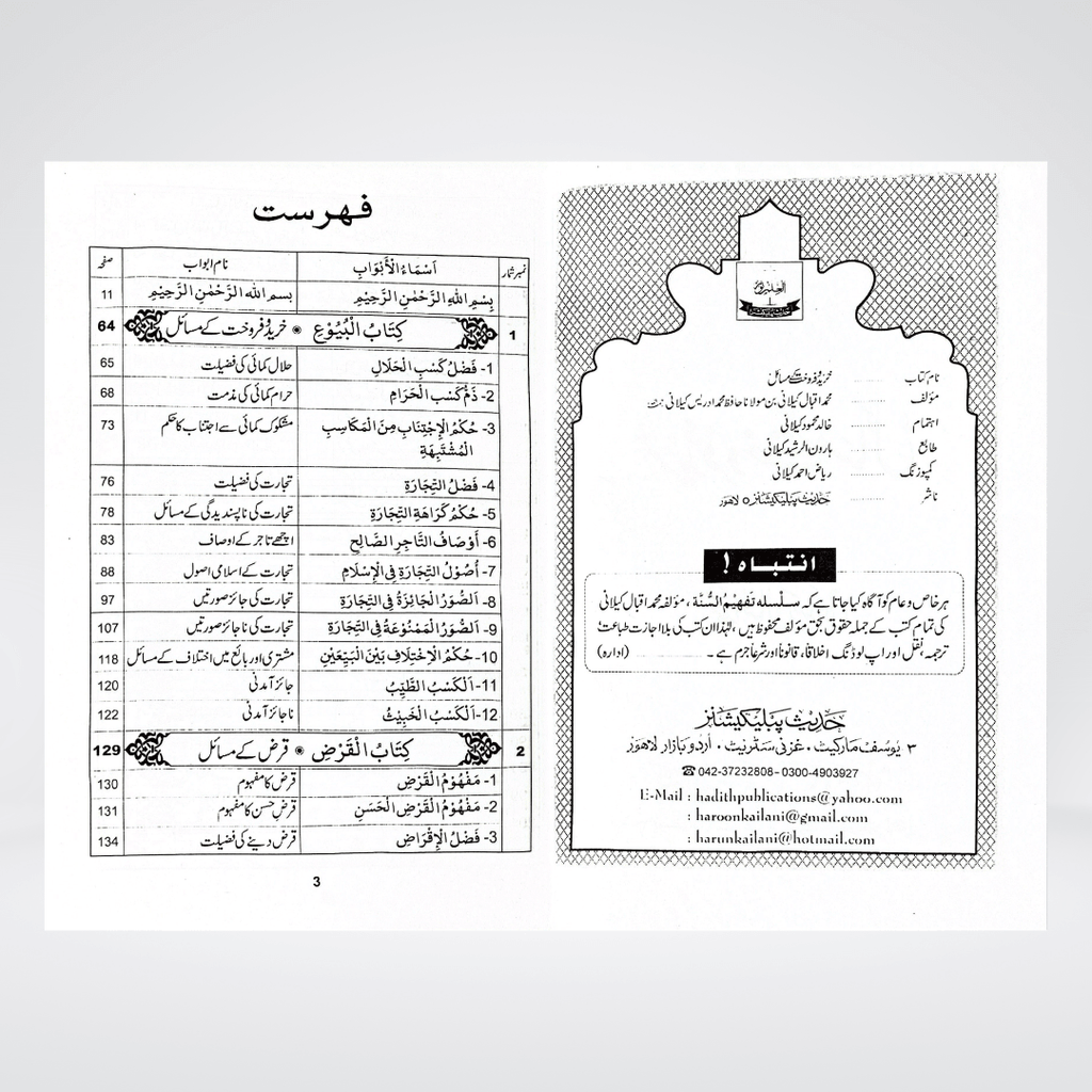 Khareed-o-Farokht Kay Masail | Islamic Business Ethics | Muhammad Iqbal Kelani