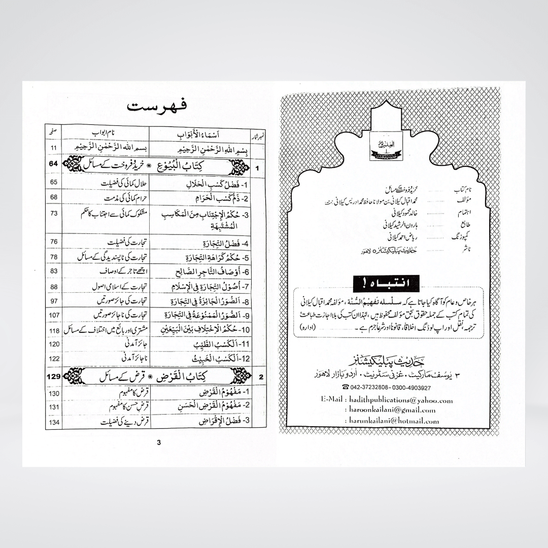 Khareed-o-Farokht Kay Masail | Islamic Business Ethics | Muhammad Iqbal Kelani