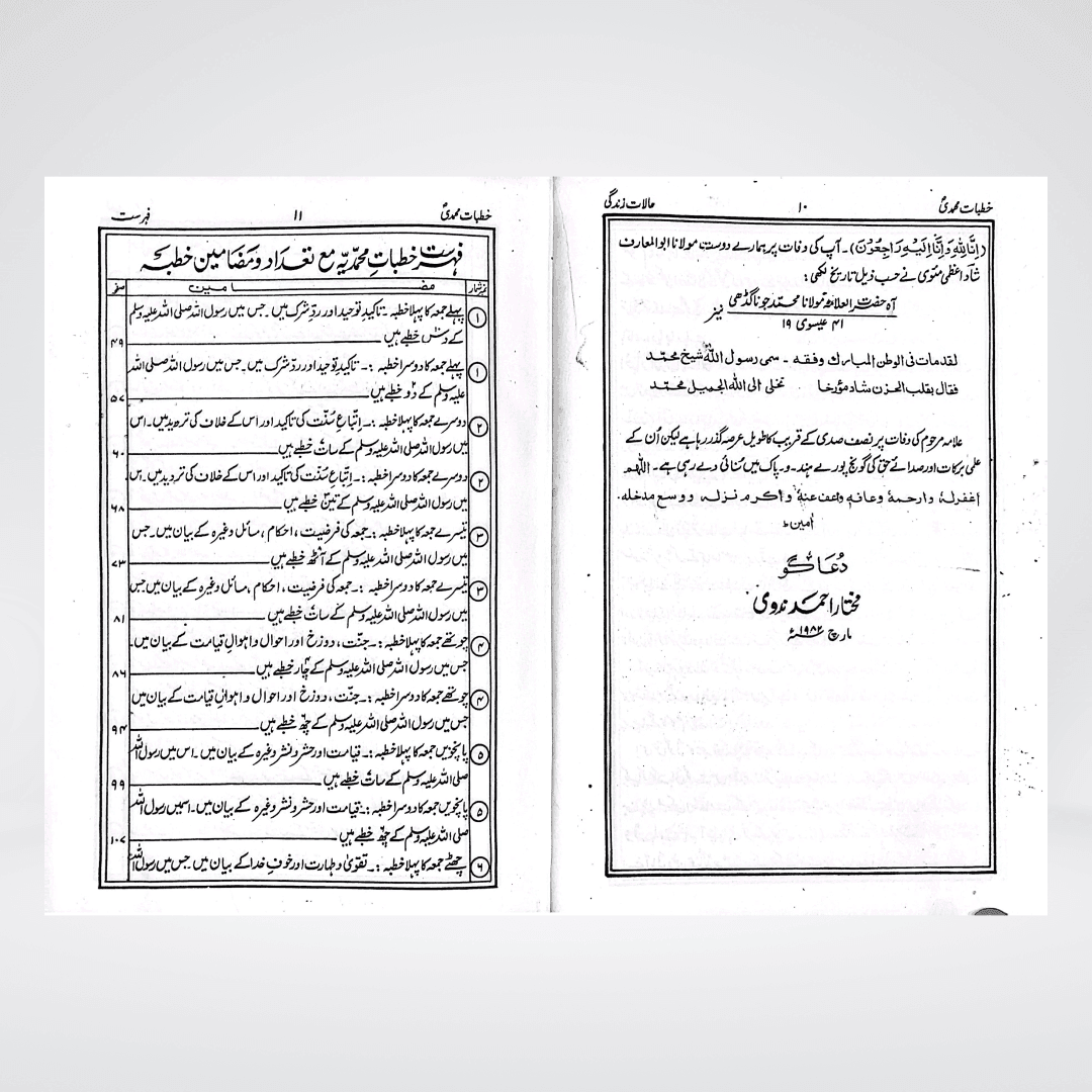 Khutbat-e-Muhammadi Urdu | Prophetic Sermons Collection