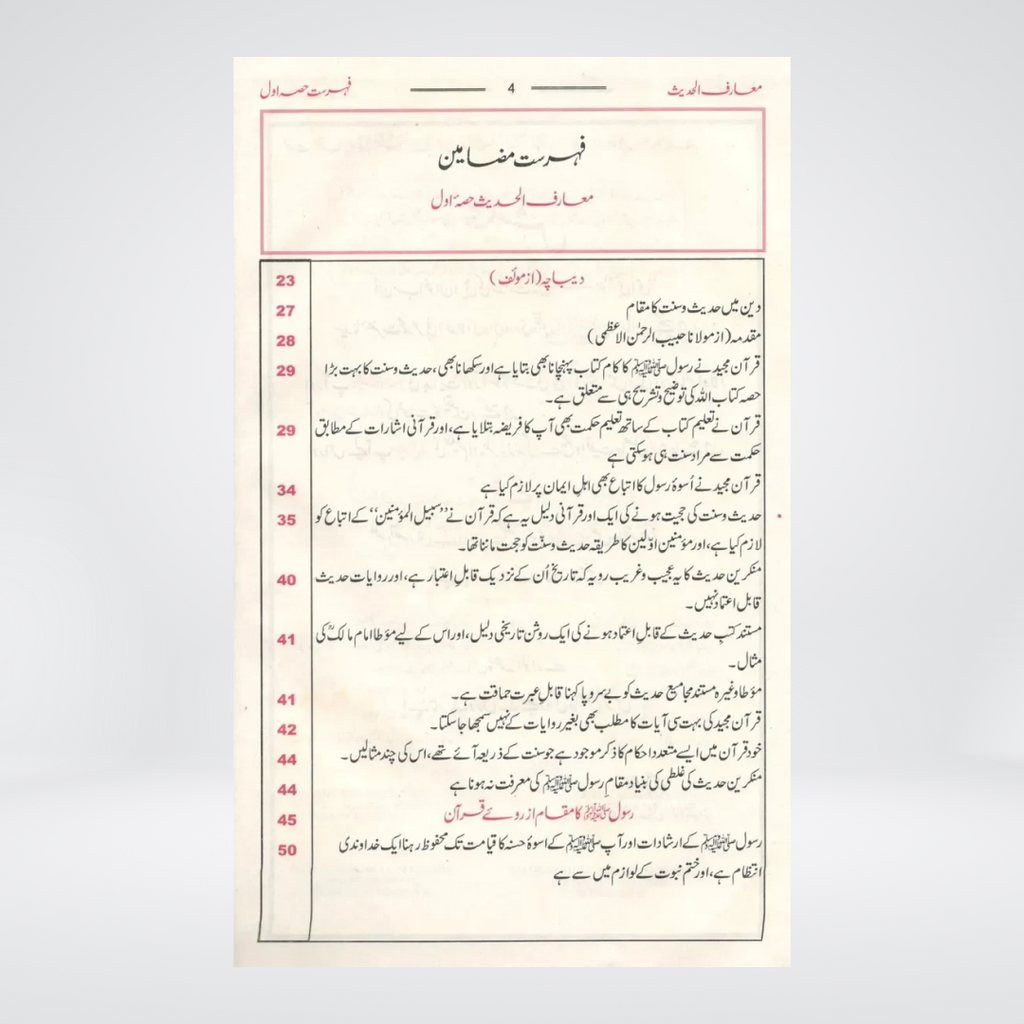 Maarif Ul Hadees - Local