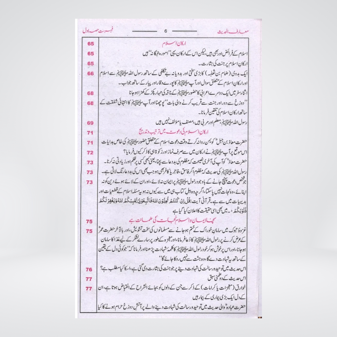 Maarif Ul Hadees - Local