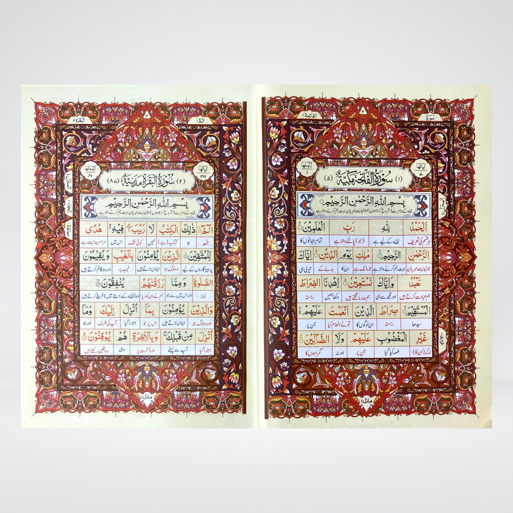 Mani ul Quran Colorful | Word-by-Word Urdu Translation