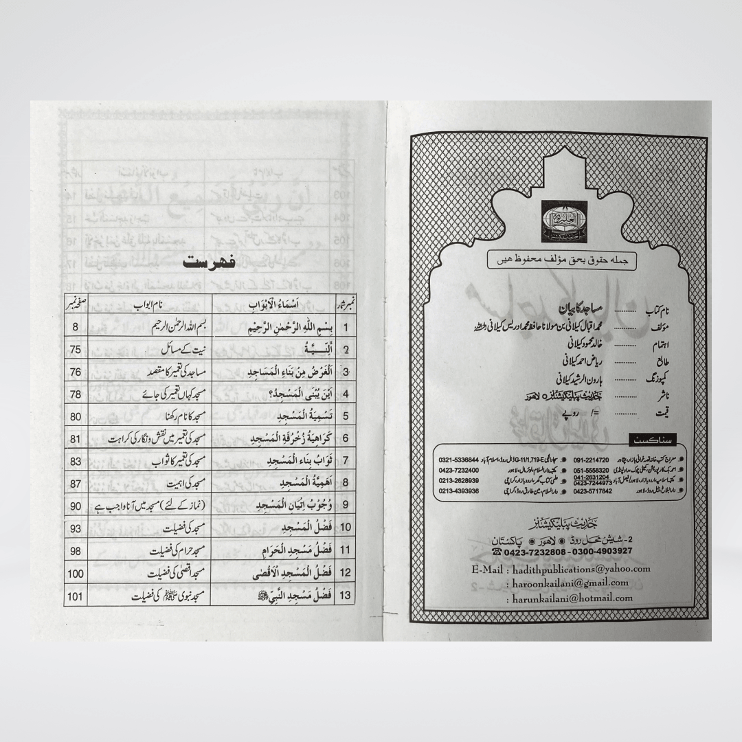 Masajid Ka Bayan | Mosque Etiquette Urdu | Muhammad Iqbal Kelani