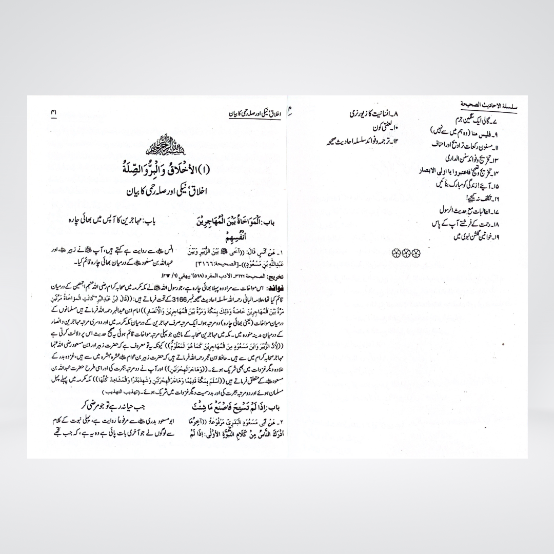 Silsila Ahadith e Sahihah Urdu | 3 Volume Set | Sheikh Nasiruddin Albani