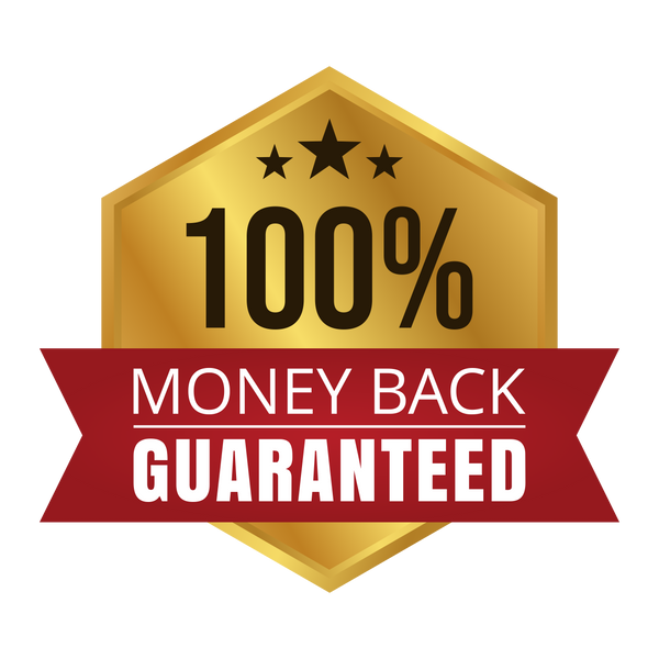 100% Money Back Guaranteed badge