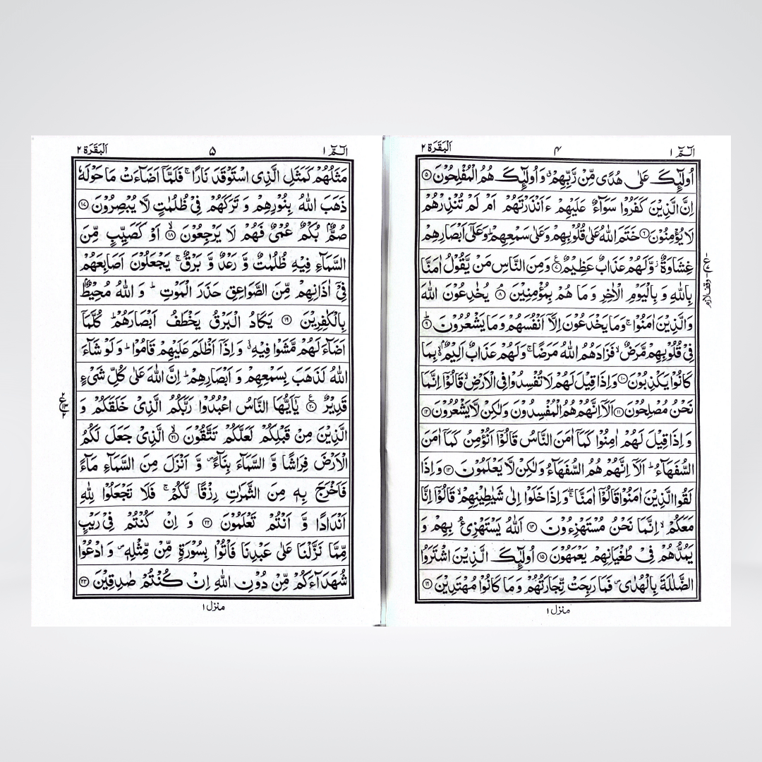 Quran 15 Lines Large Font | Imported Paper
