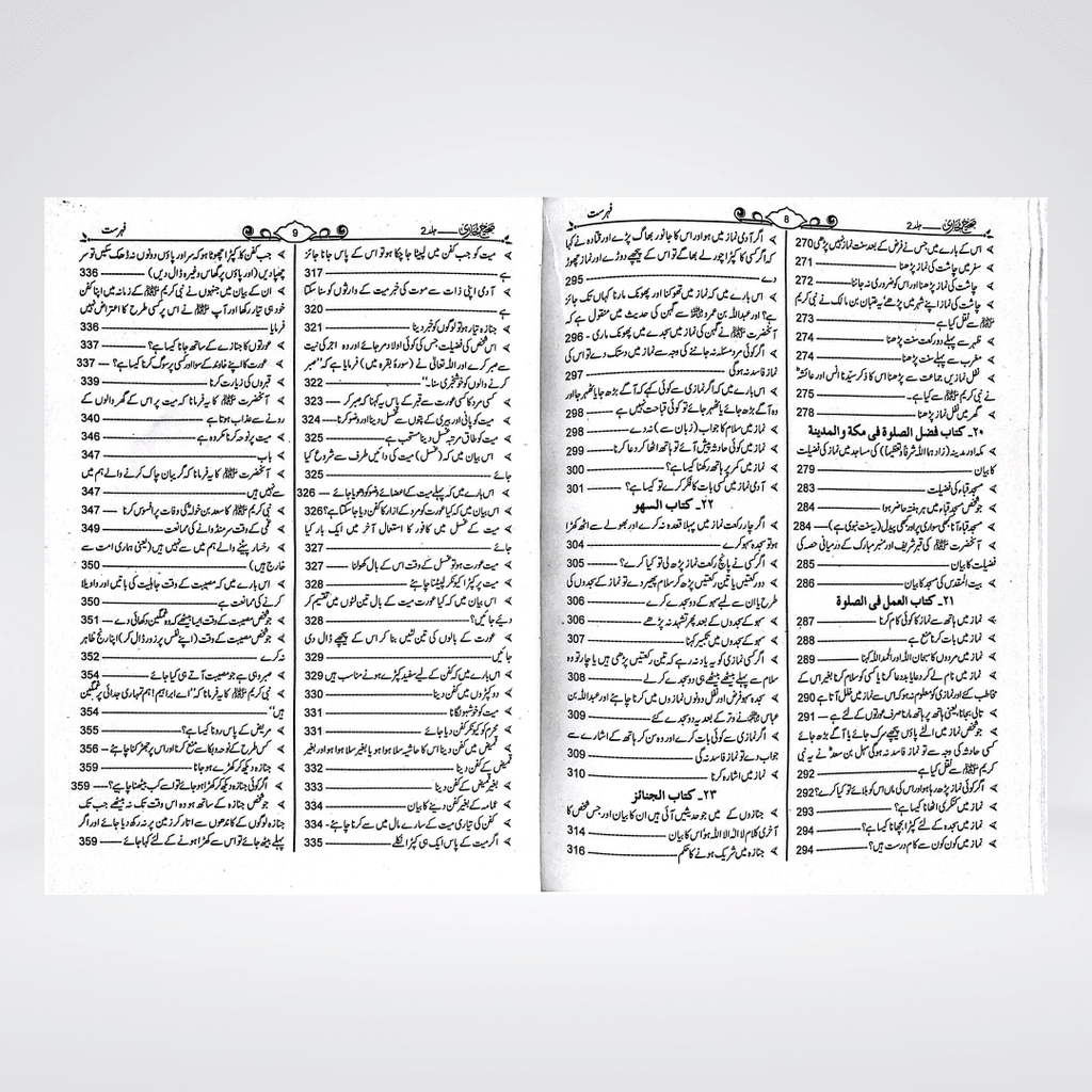 Sahih Bukhari Urdu | Gold 8 Volume Set | Maulana Muhammad Dawood Raas