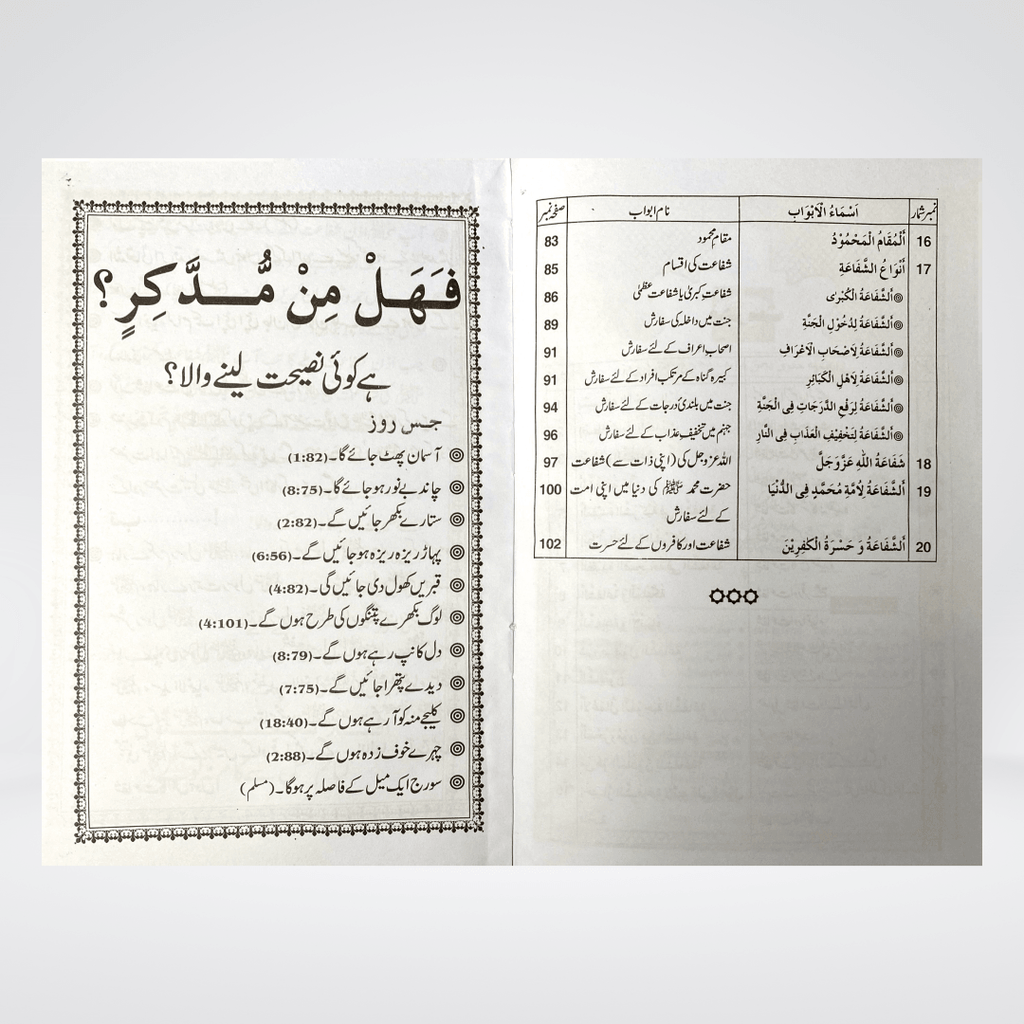 Shafaat Ka Bayan | Urdu Aqeedah Book | Muhammad Iqbal Kelani