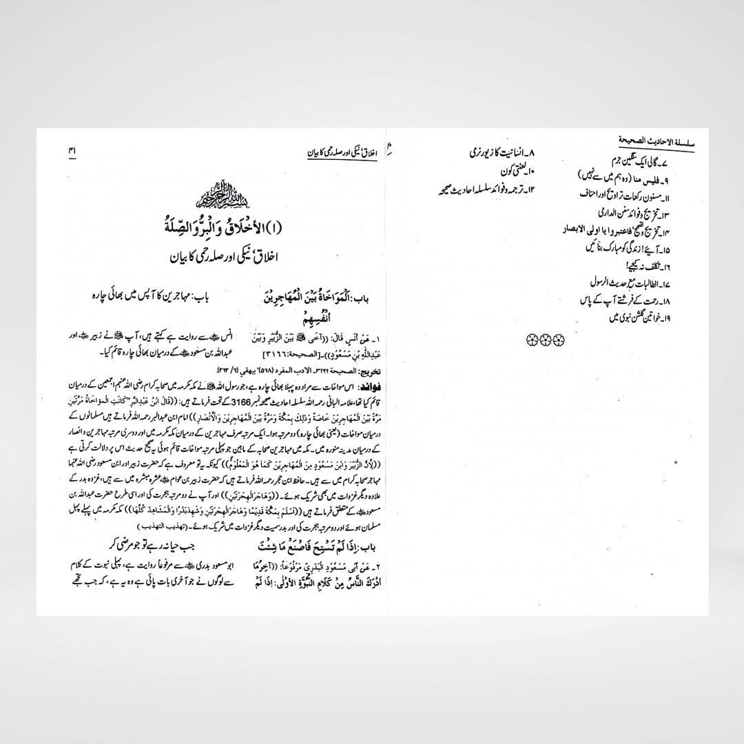Silsila Ahadith e Sahihah Urdu | 3 Volumes by Sheikh Nasiruddin Albani