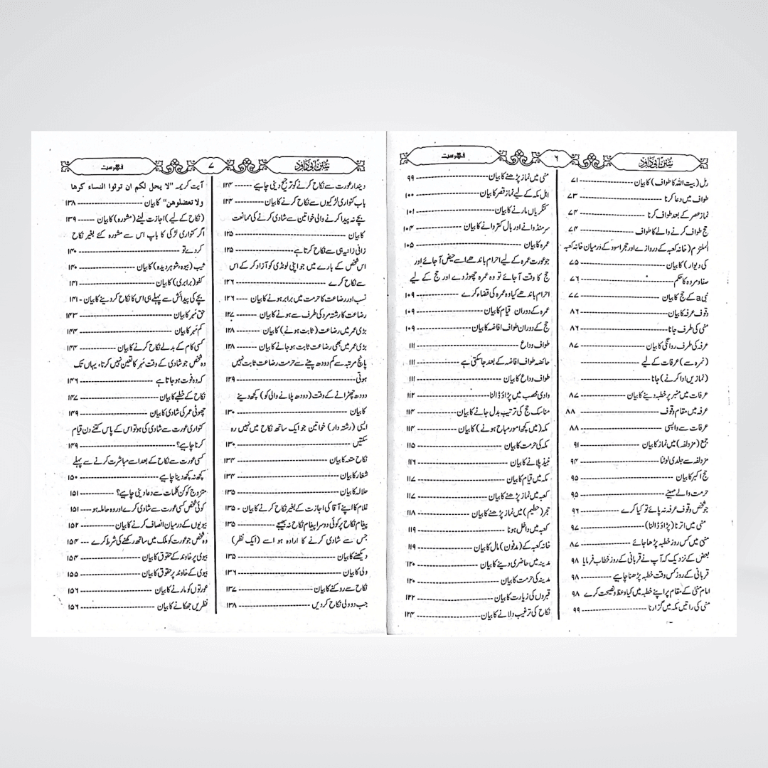 Sunan Abi Dawood Urdu | Complete 3 Volume Set