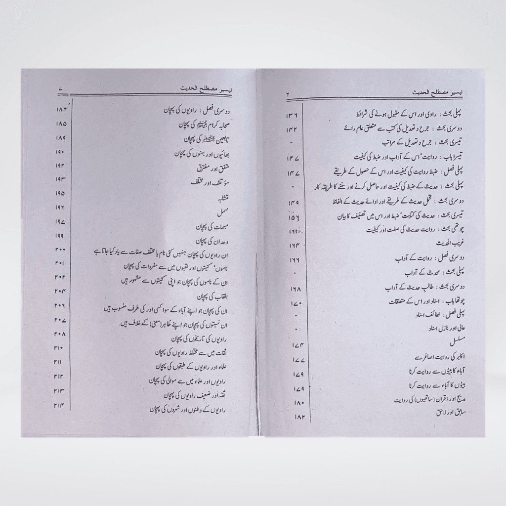 Taiseer Mustalih-ul-Hadith Urdu | Hadith Terminology Guide