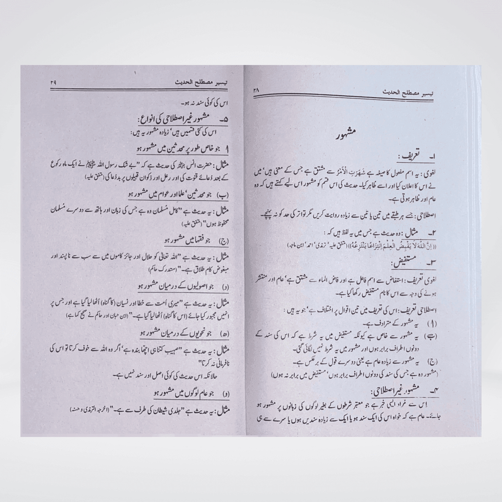 Taiseer Mustalih-ul-Hadith Urdu | Hadith Terminology Guide