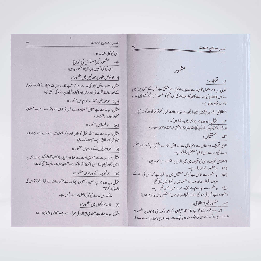 Taiseer Mustalih-ul-Hadith Urdu | Hadith Terminology Guide