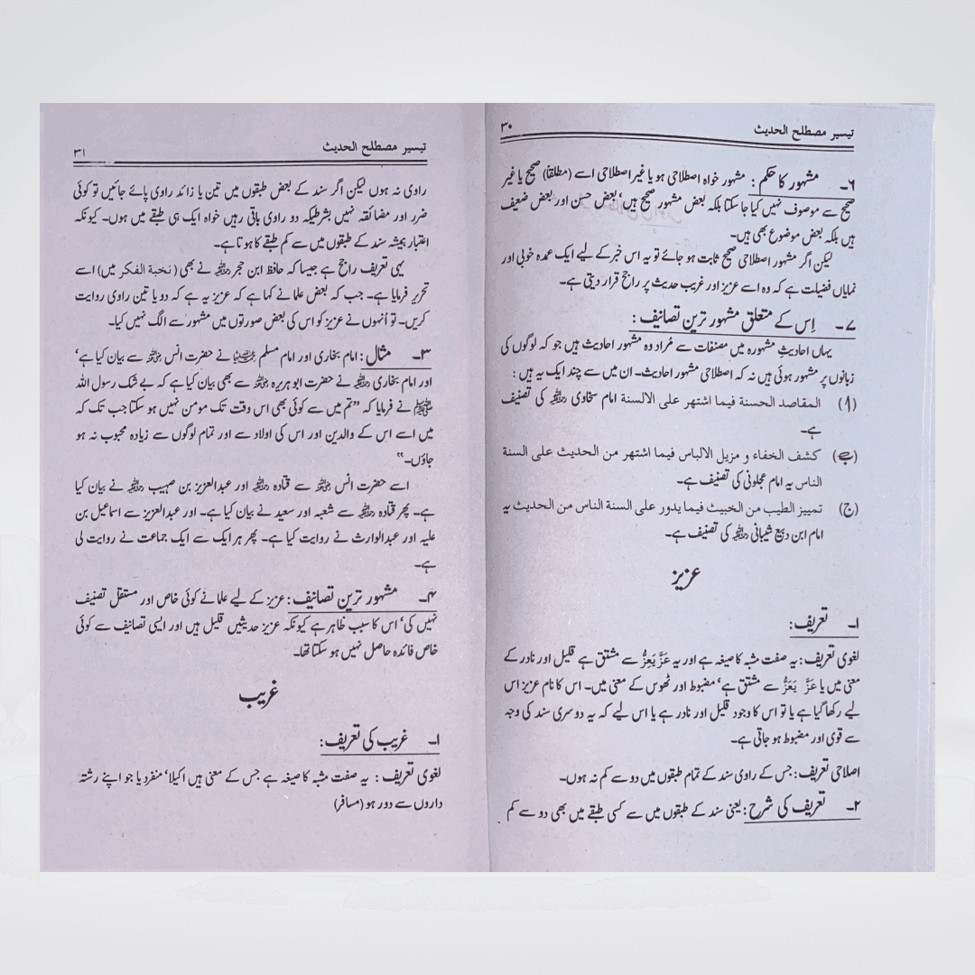 Taiseer Mustalih-ul-Hadith Urdu | Hadith Terminology Guide