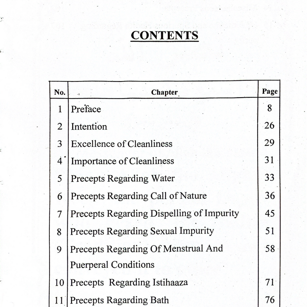 The Book of Cleanliness | Islamic Purity Guide | Muhammad Iqbal Kelani