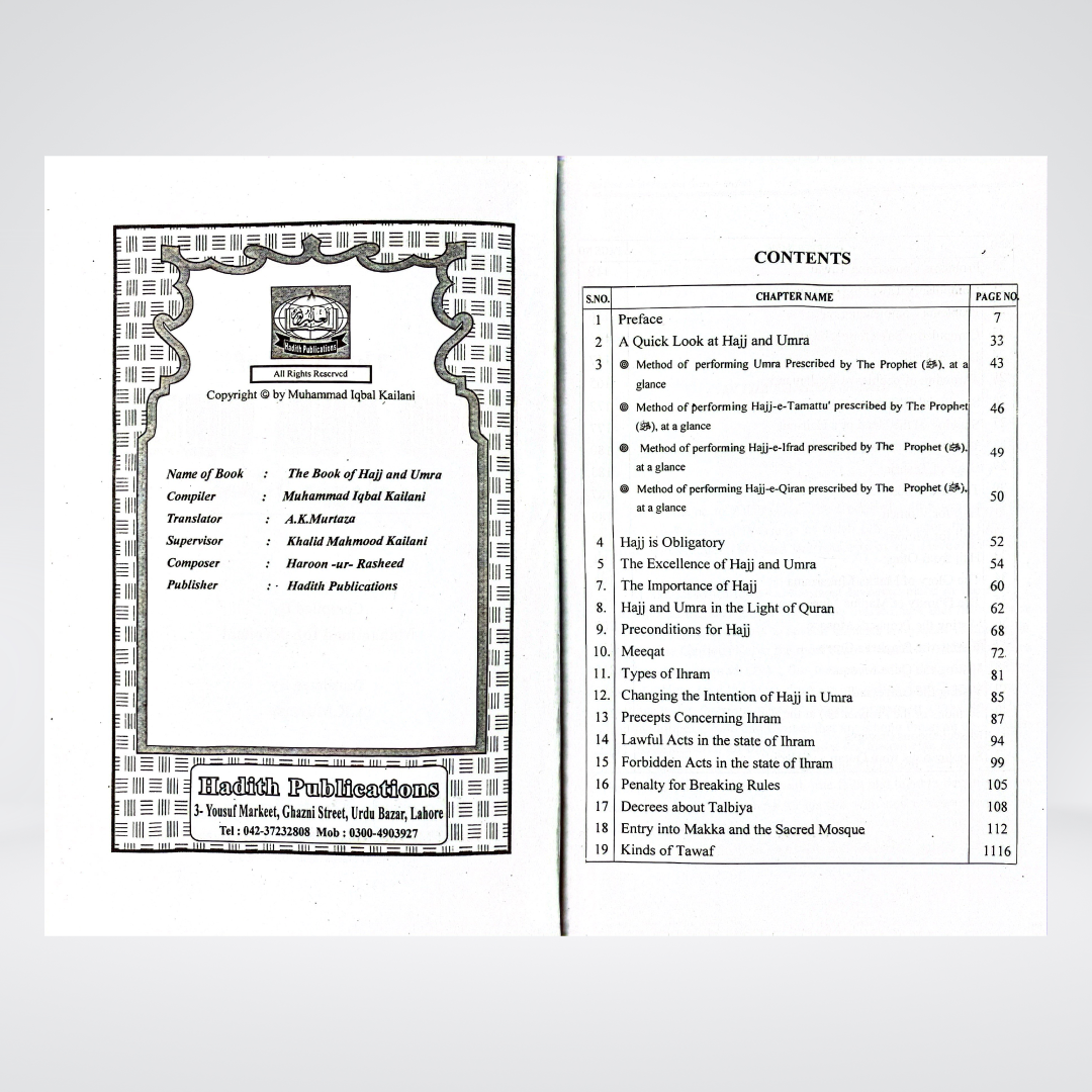The Book of Hajj and Umrah | Pilgrimage Guide | Muhammad Iqbal Kelani