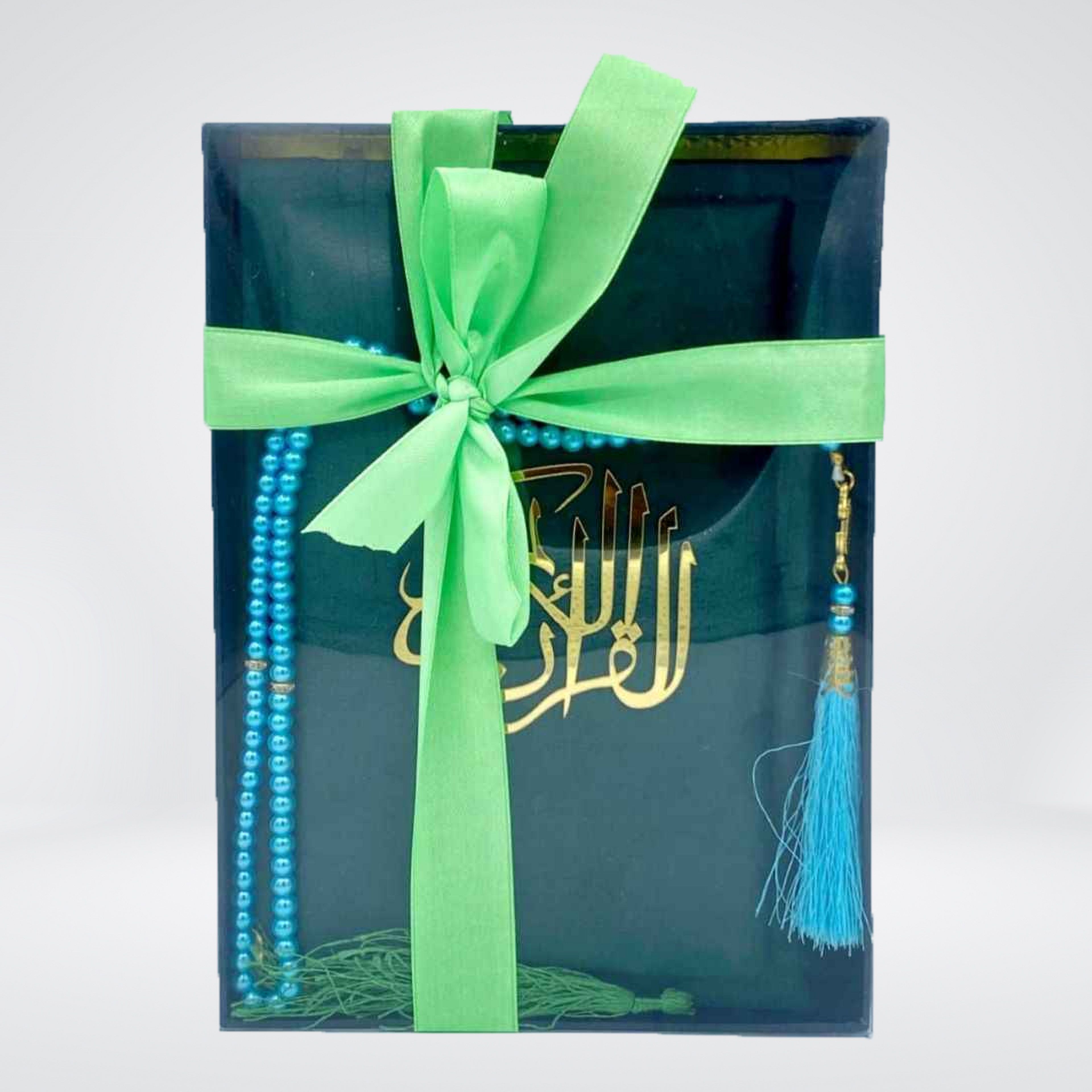 Velvet Gift Quran with Box & Tasbih | Tajweedi 76S