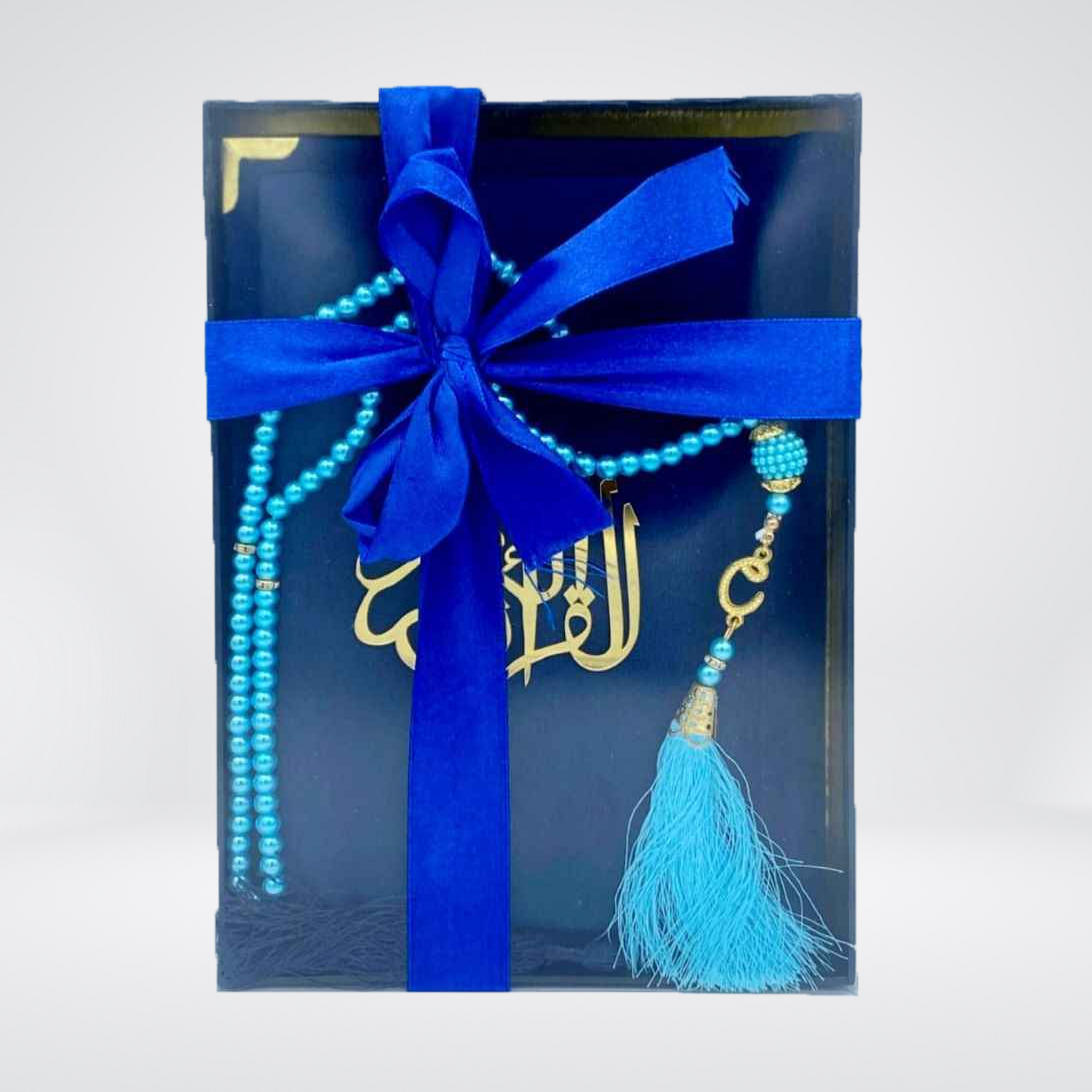 Velvet Gift Quran with Box & Tasbih | Tajweedi 76S