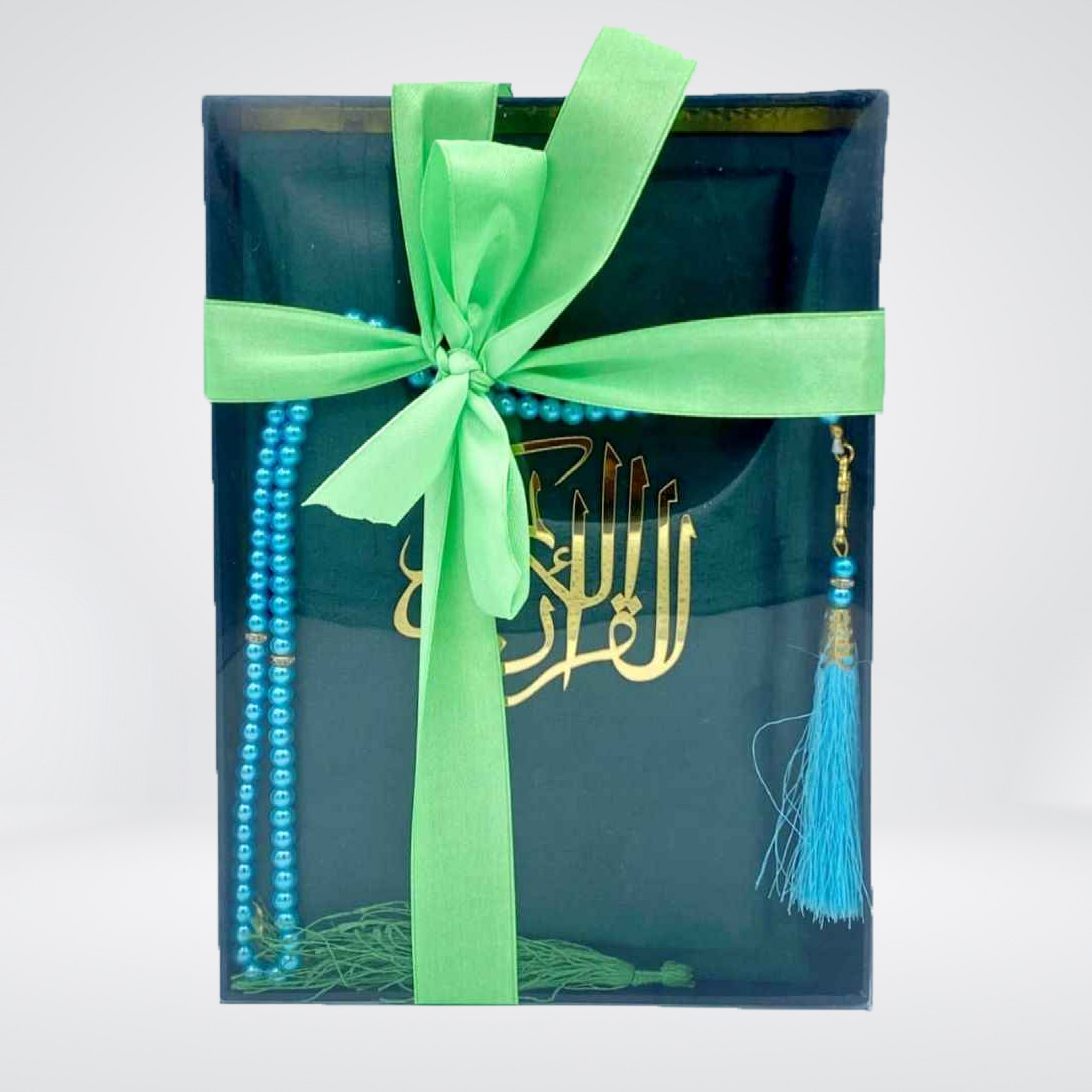 Velvet Gift Quran with Box & Tasbih | Tajweedi 76S