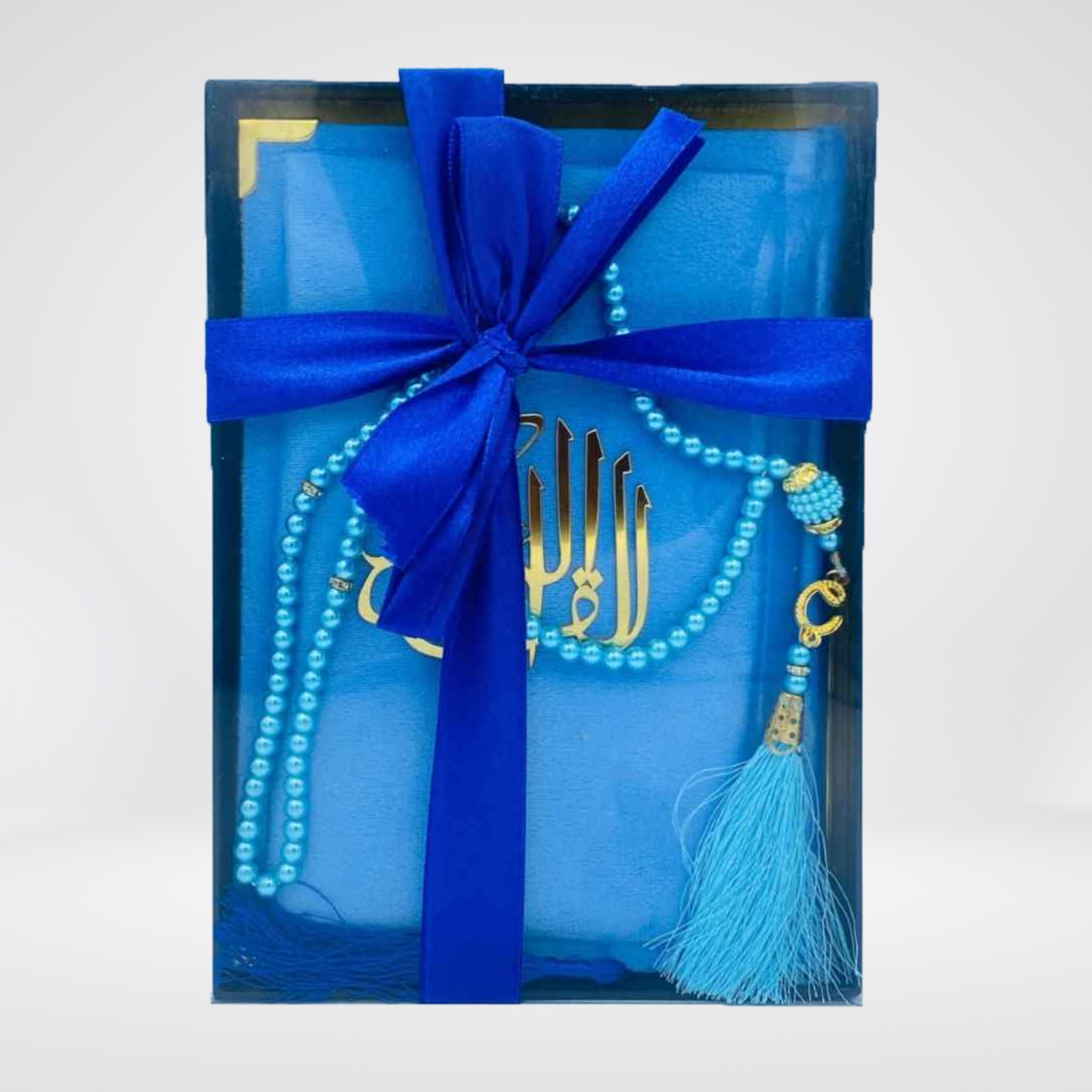 Velvet Gift Quran with Box & Tasbih | Tajweedi 76S