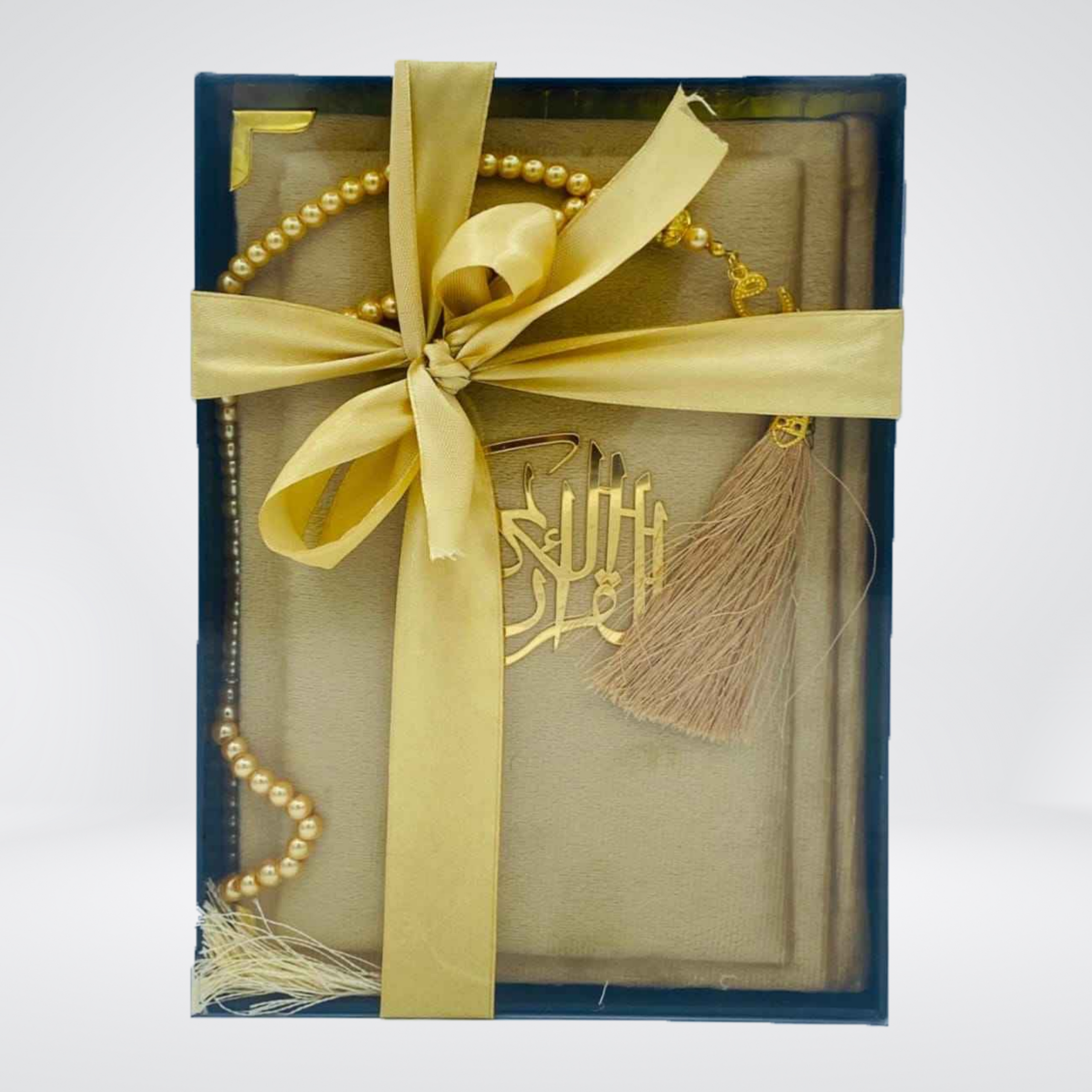 Velvet Gift Quran with Box & Tasbih | Tajweedi 76S