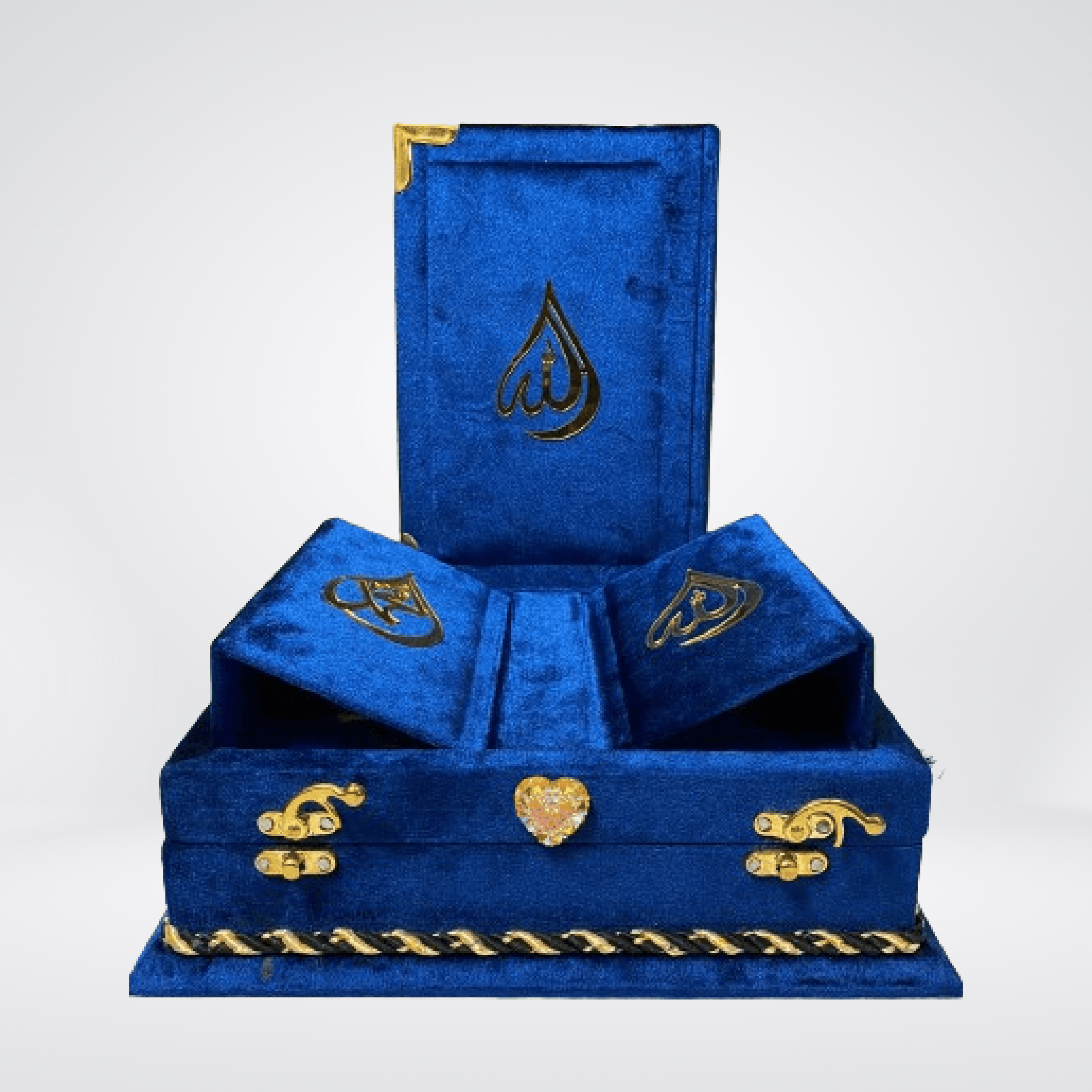Velvet Quran with Rehl Box Gift Edition | Color Coded