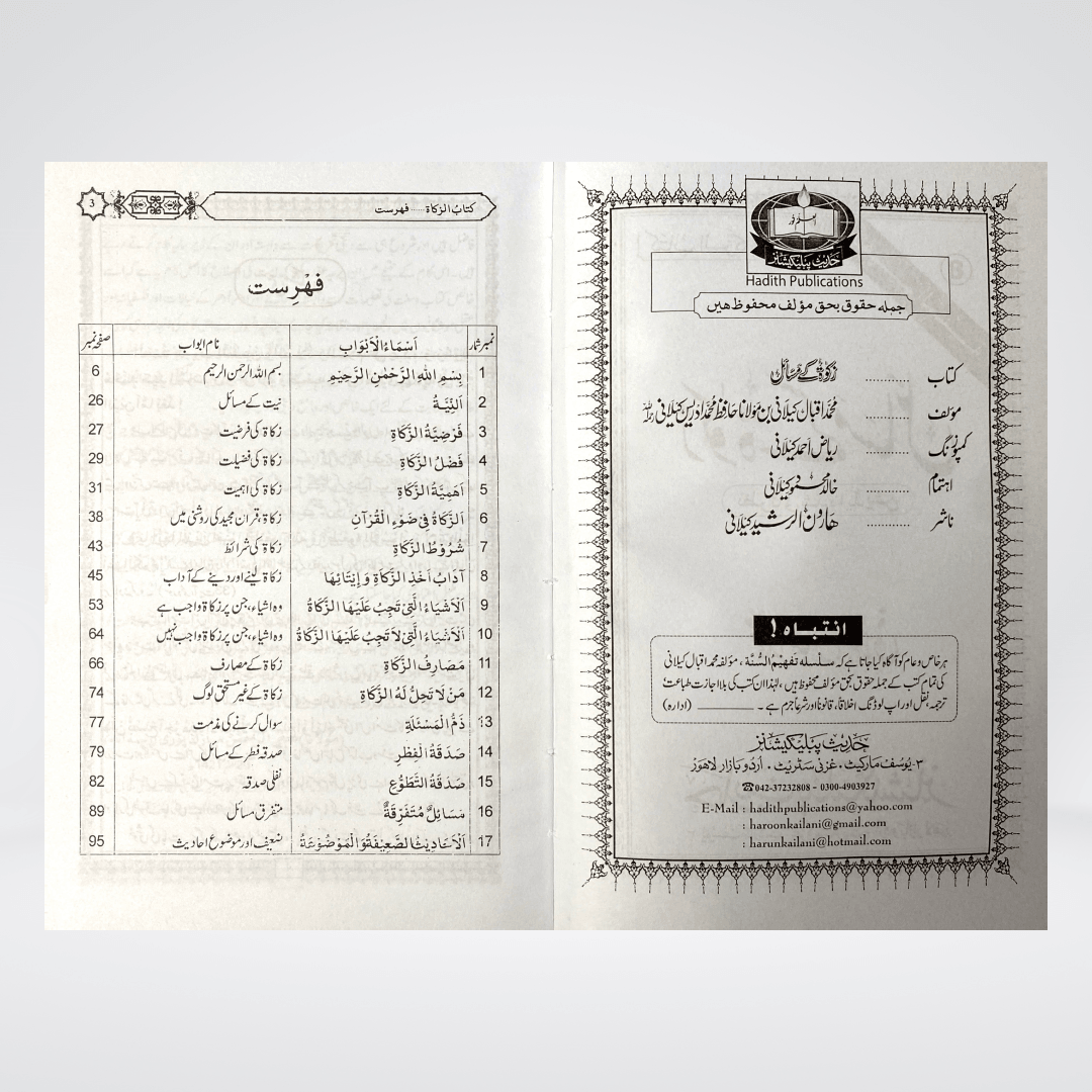 Zakat Kay Masail Urdu | Zakat Rulings | Muhammad Iqbal Kelani