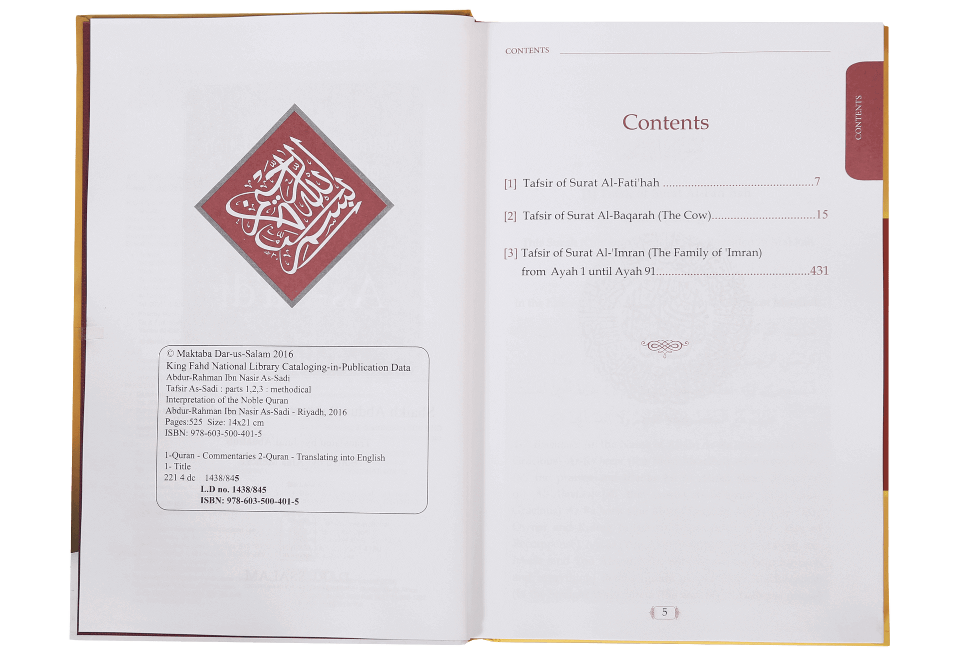 Tafsir As Sa`di (Parts 1-2-3)