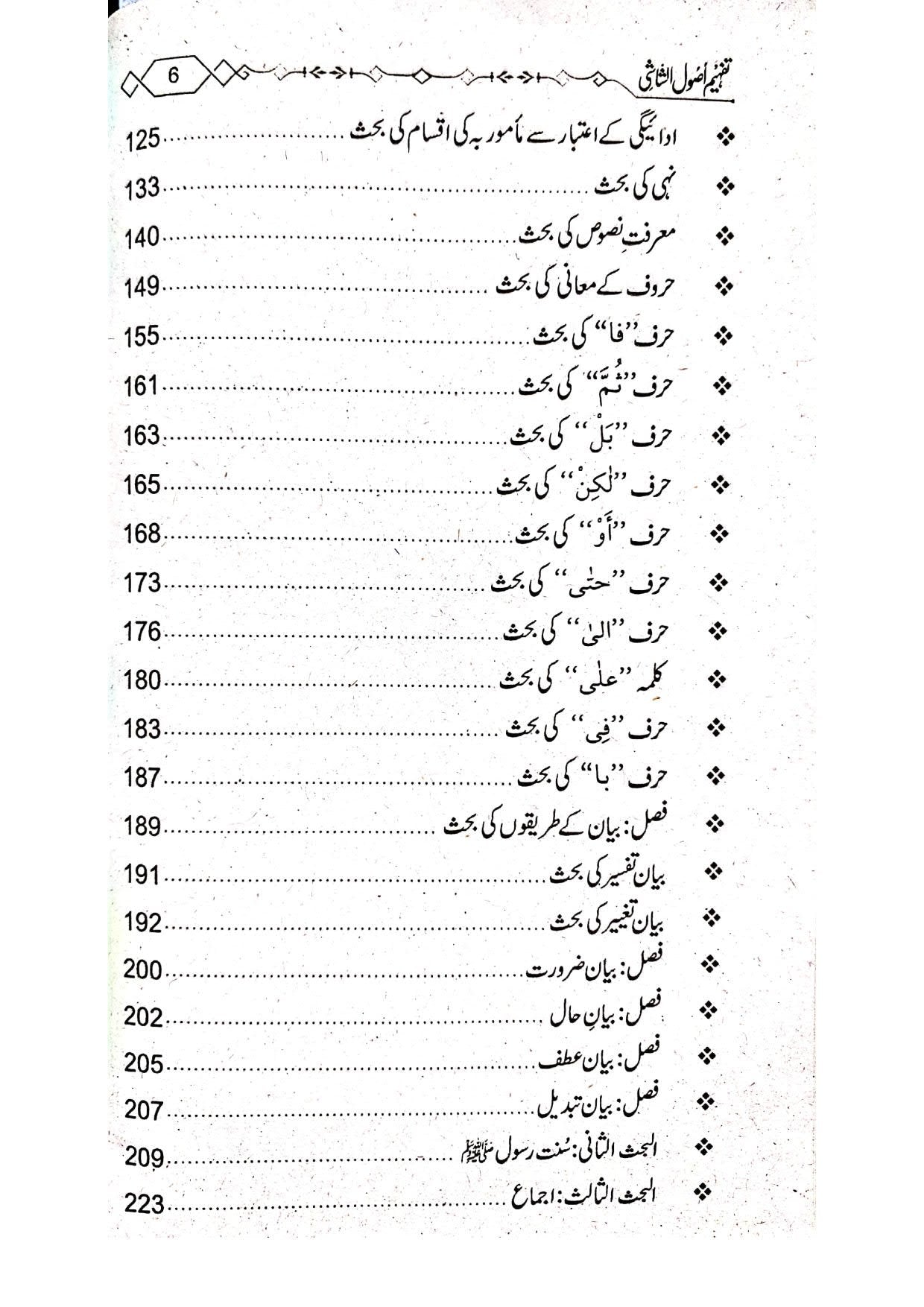 Tafheem Asool Ul Shaashi (Mutarajam) <br> تفہیم اصول الشاشی(مترجم)سوالاجوابا